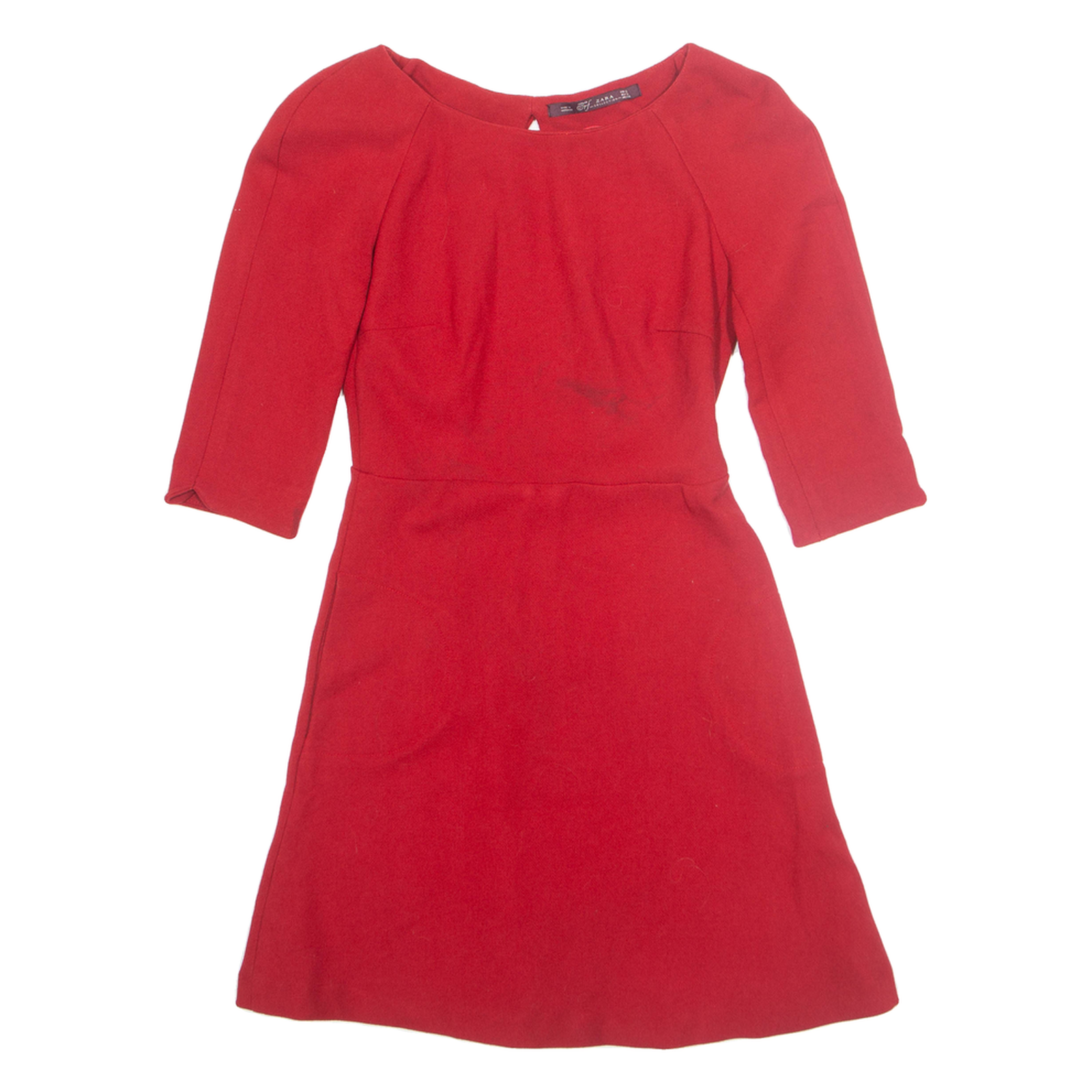 ZARA Cut Out Back Womens Skater Dress Red Short S Refurbished - N/A refurbished available on Cerqular
