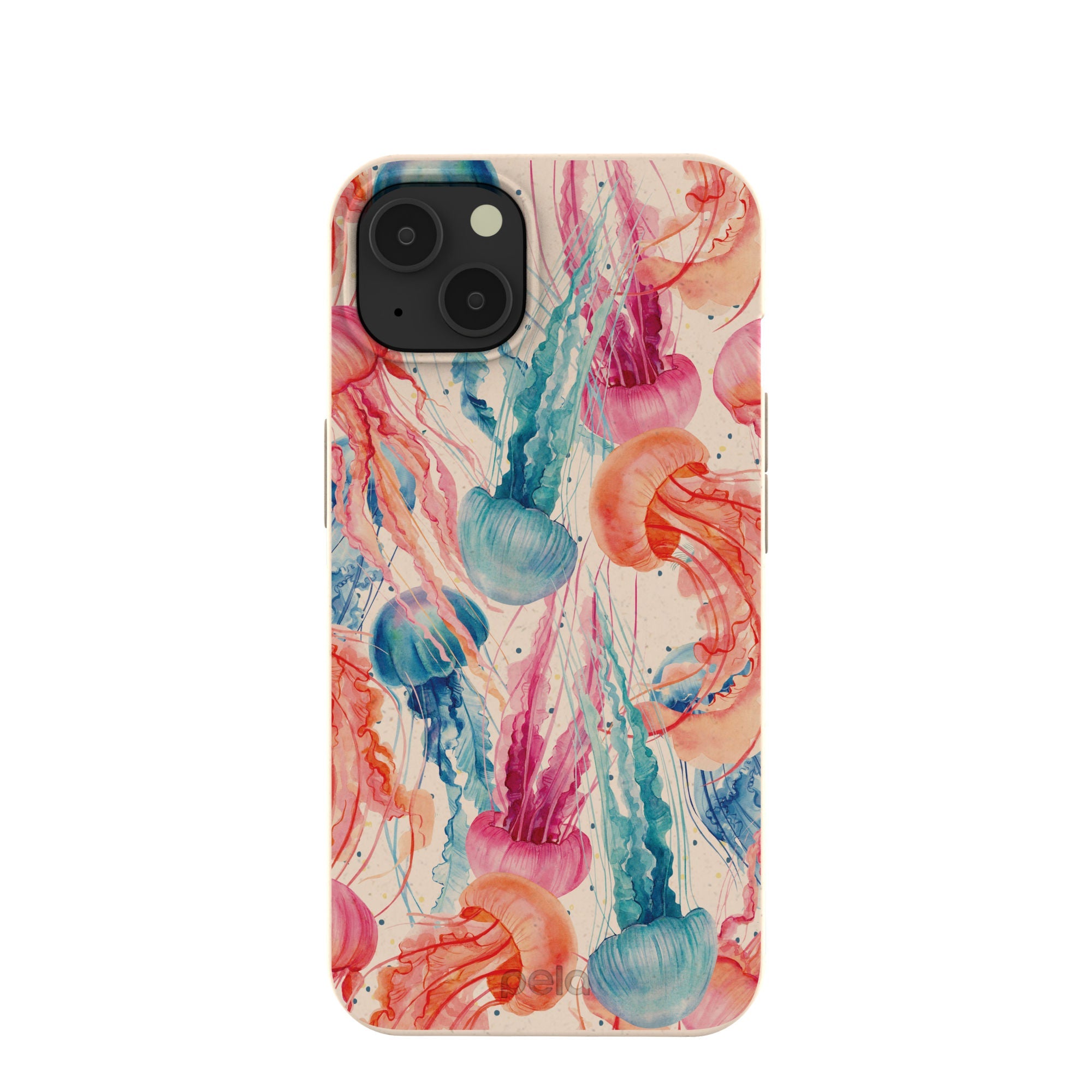 Seashell Jellyfish iPhone 13 Case Refurbished - Pela Case refurbished available on Cerqular