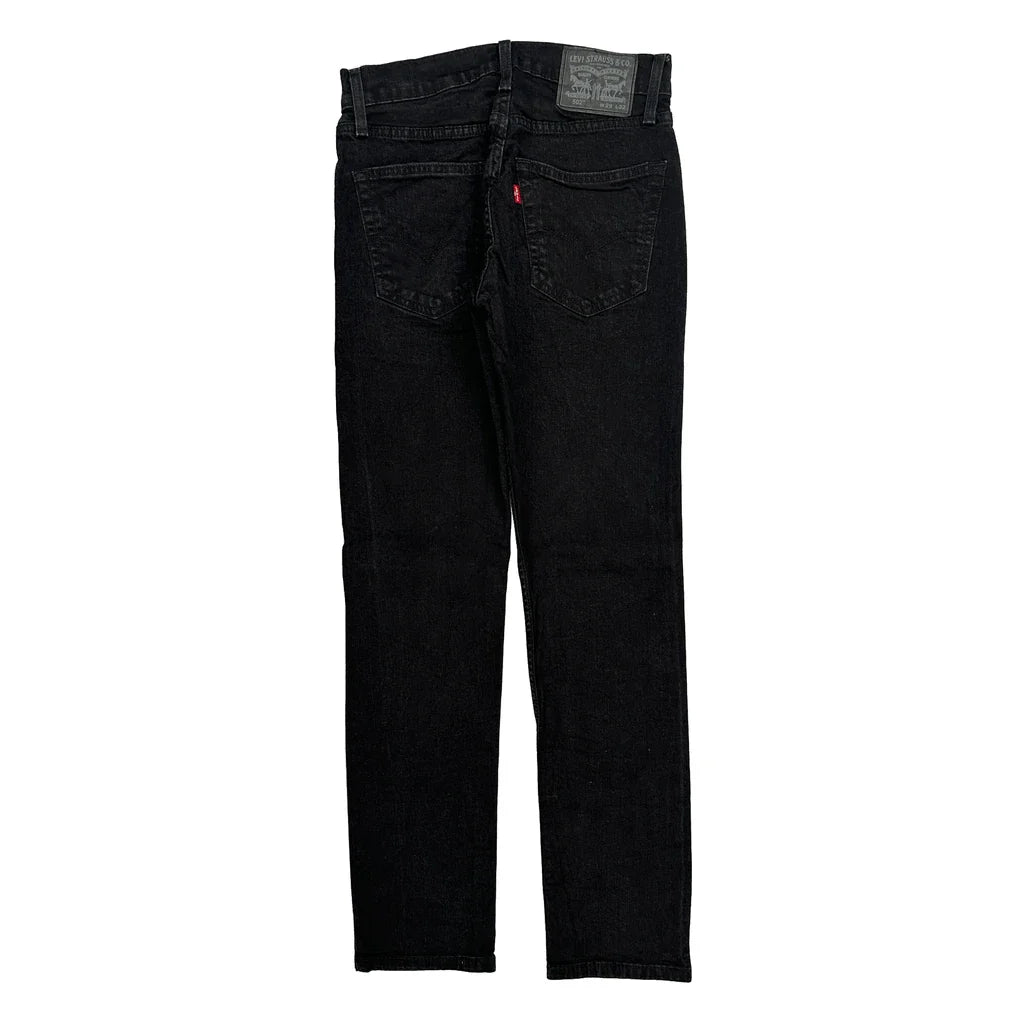 502 Levis Jeans - 28W 31L Black Cotton Refurbished - Thrifted (note: this is a term often used to describe second- refurbished available on Cerqular