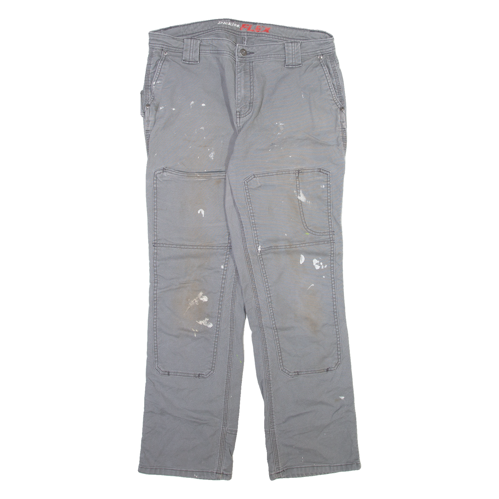 DICKIES Carpenter Womens Trousers Grey Regular Straight W32 L29 Refurbished - N/A refurbished available on Cerqular