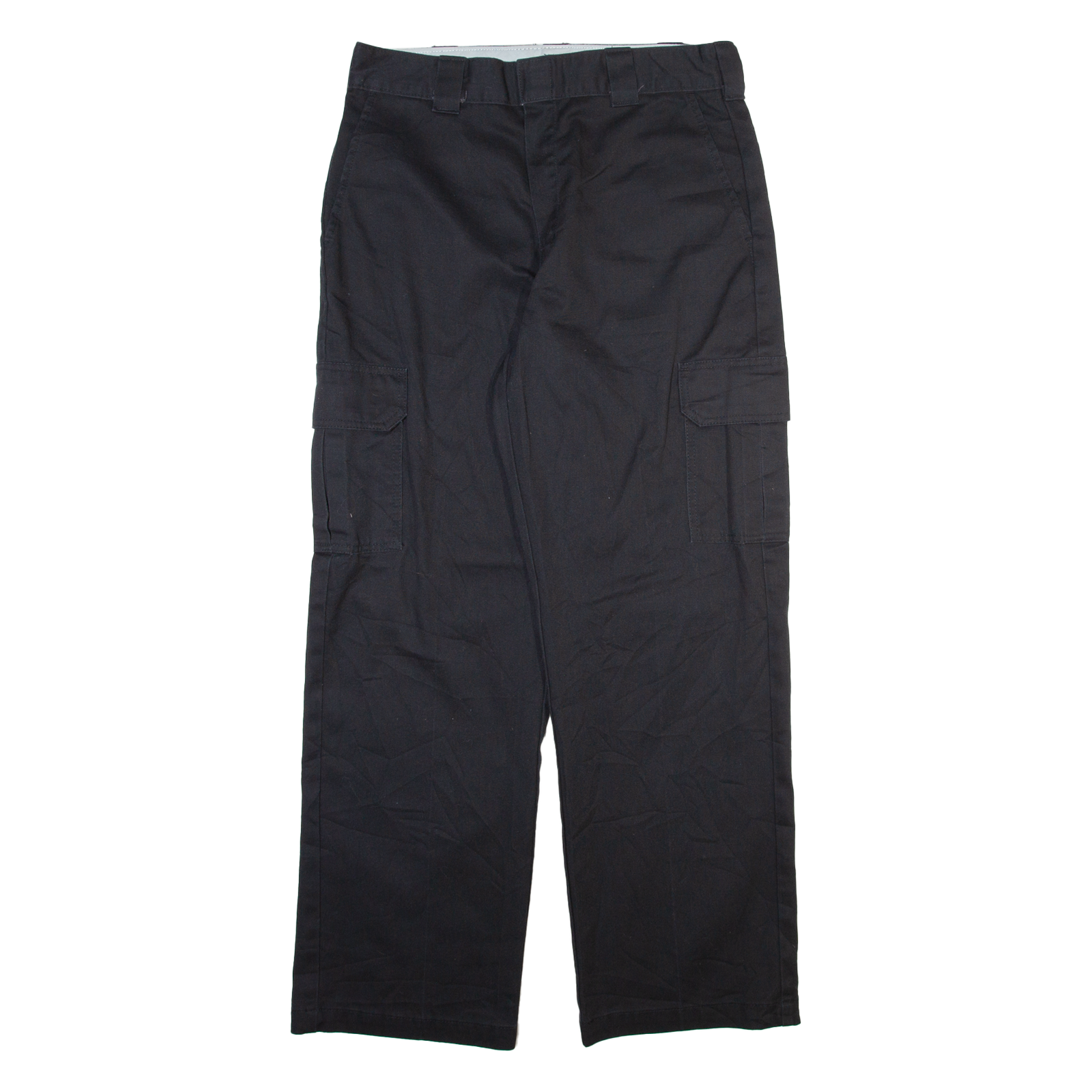 DICKIES Cargo Mens Trousers Black Relaxed Straight W34 L32 Refurbished - N/A refurbished available on Cerqular