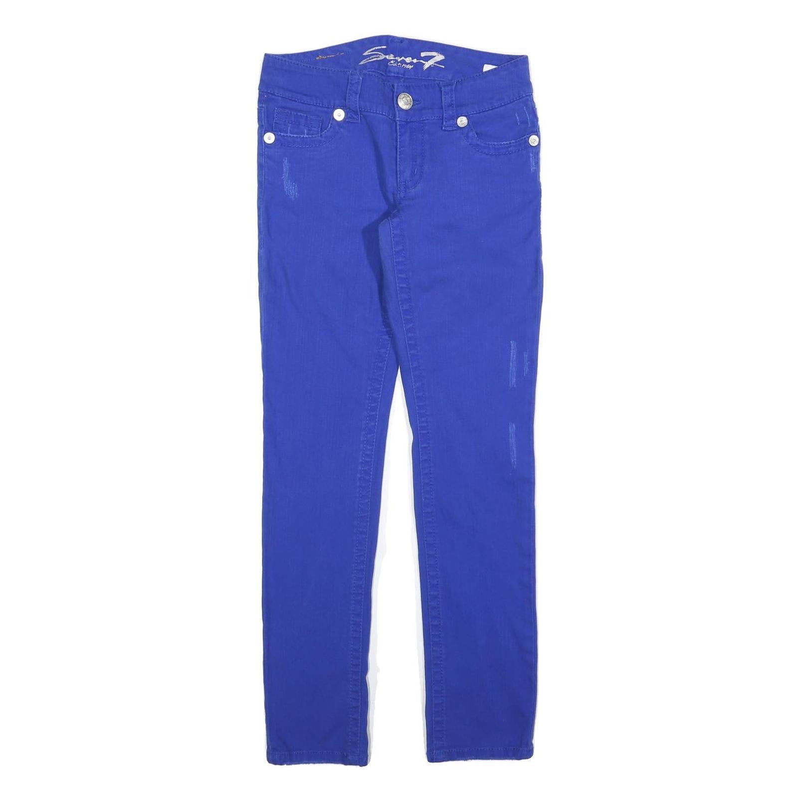 7 FOR ALL MANKIND Womens Jeans Blue Slim Skinny Denim W26 L30 Stylish Stretch Refurbished - N/A refurbished available on Cerqular