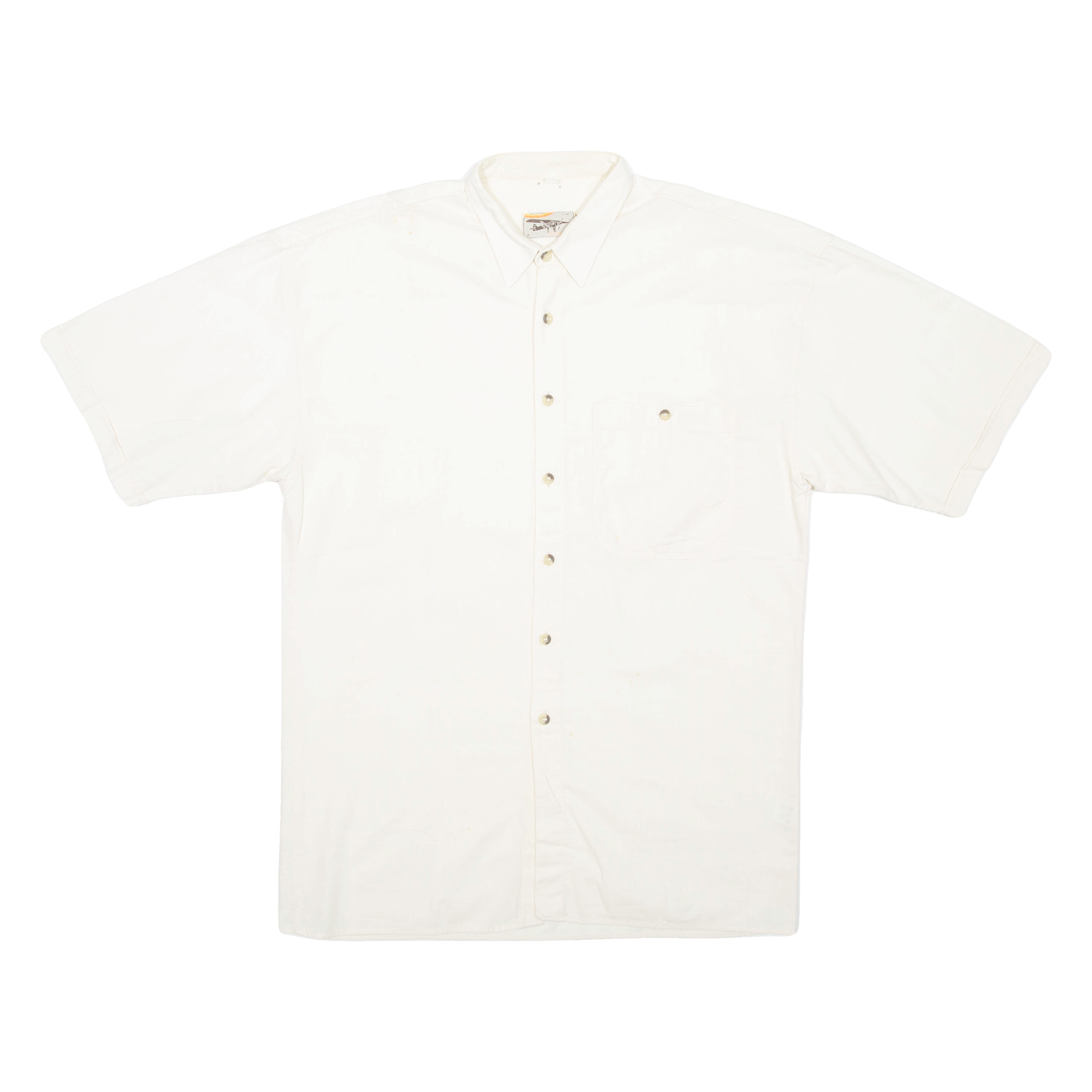 VILARELLO Mens Plain Shirt Cream XL Refurbished - N/A refurbished available on Cerqular