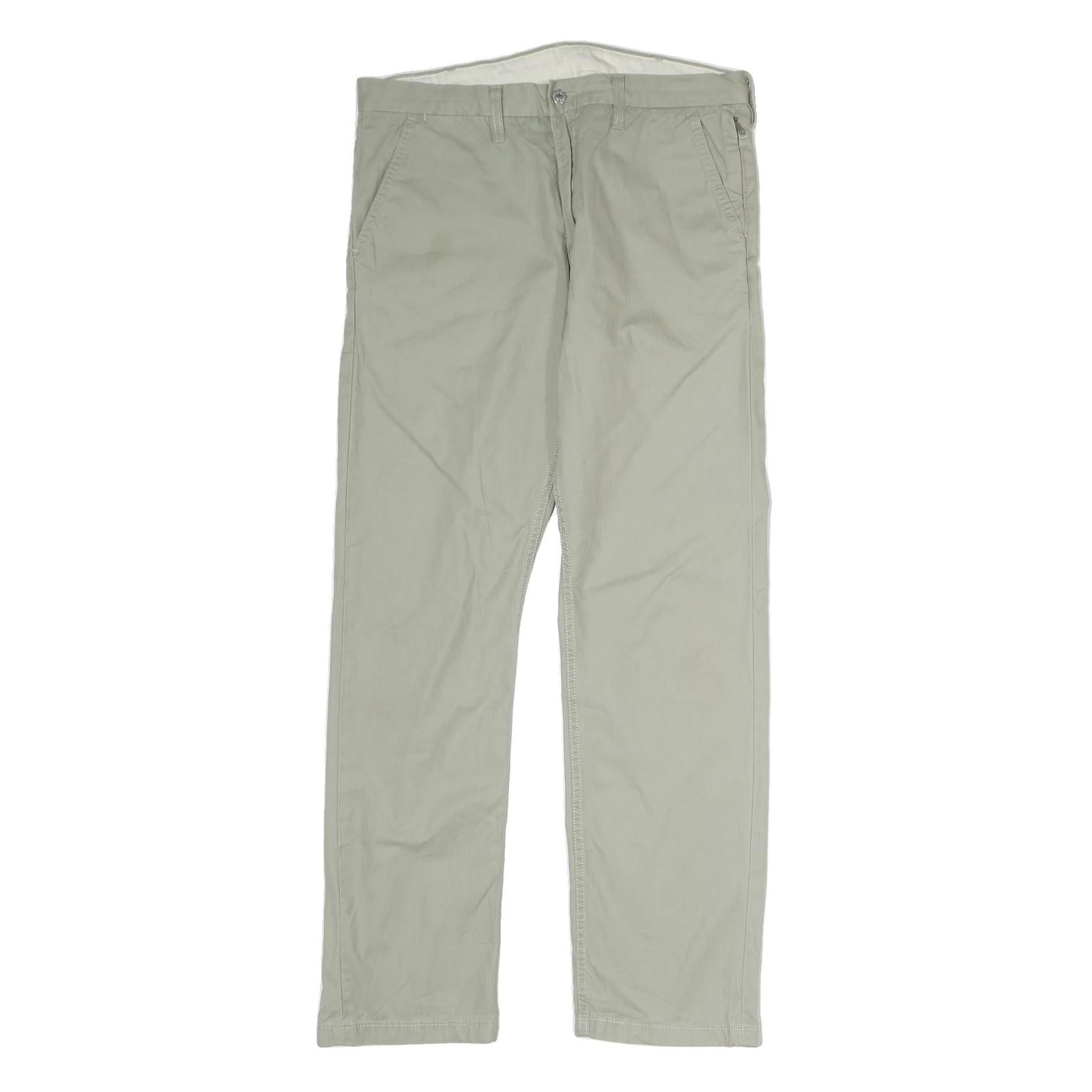 LEVI'S Mens Cotton Beige Regular Straight Trousers W36 L31 Casual Classic Style Refurbished - N/A refurbished available on Cerqular
