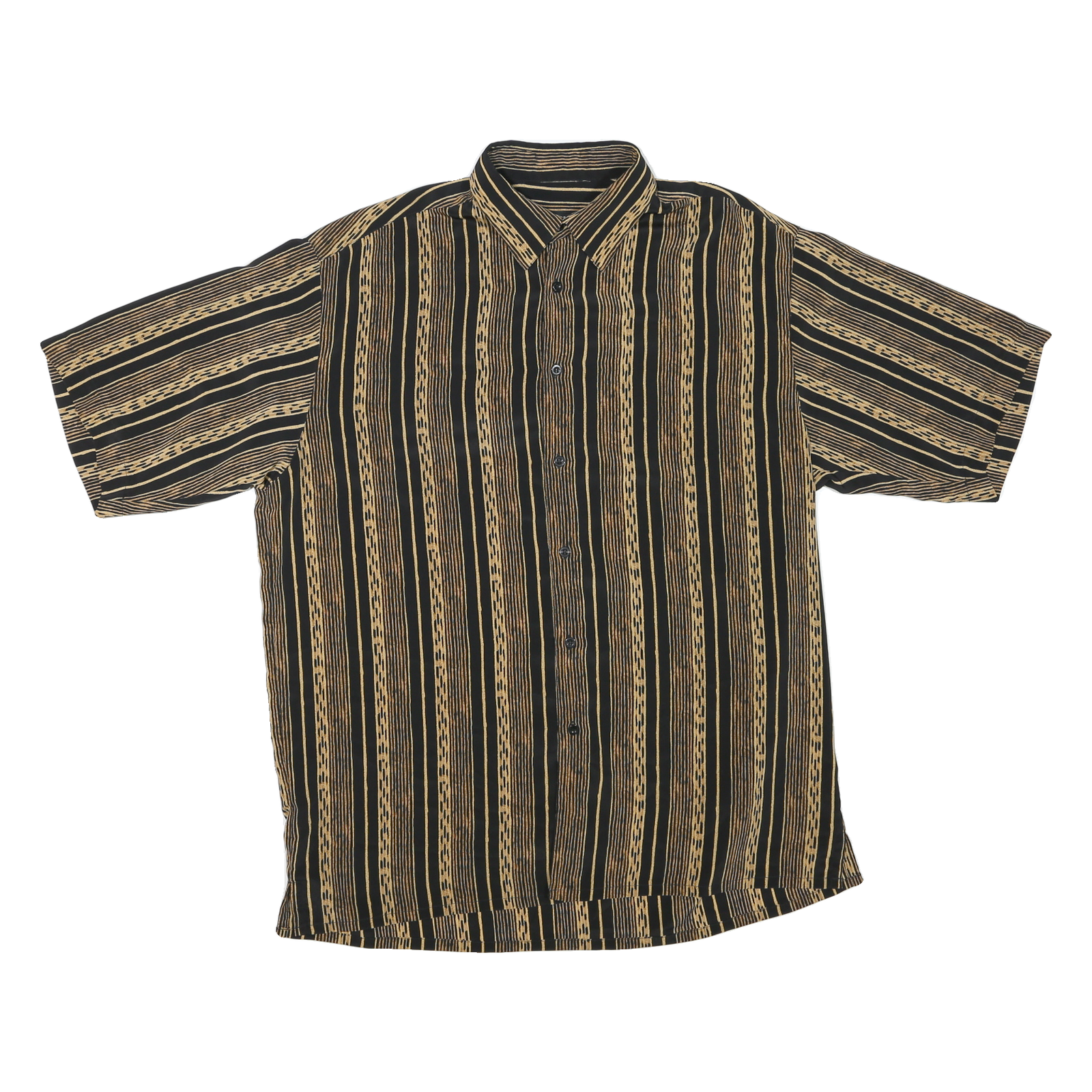 Buy BASSIRI Mens Black & Beige Striped Casual Shirt 2XL Polyester Blend Relaxed Fit Refurbished - $15.59 BASSIRI Mens Black & Beige Striped Casual Shirt 2XL Polyester Blend Relaxed Fit Refurbished - N/A refurbished available on Cerqular