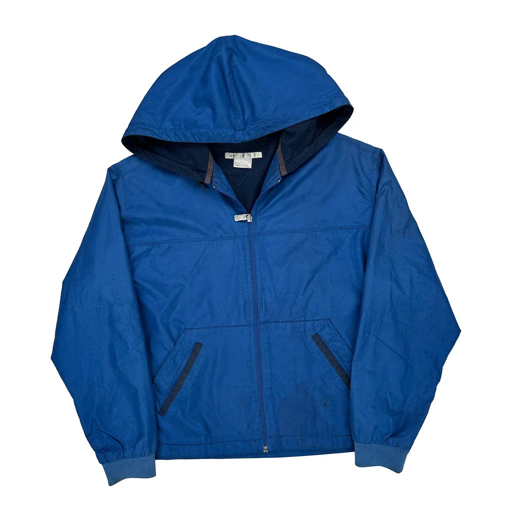 Age 12-13 Nike Windbreaker - Large Blue Polyester Refurbished - Thrifted (note: this is a term often used to describe second- refurbished available on Cerqular