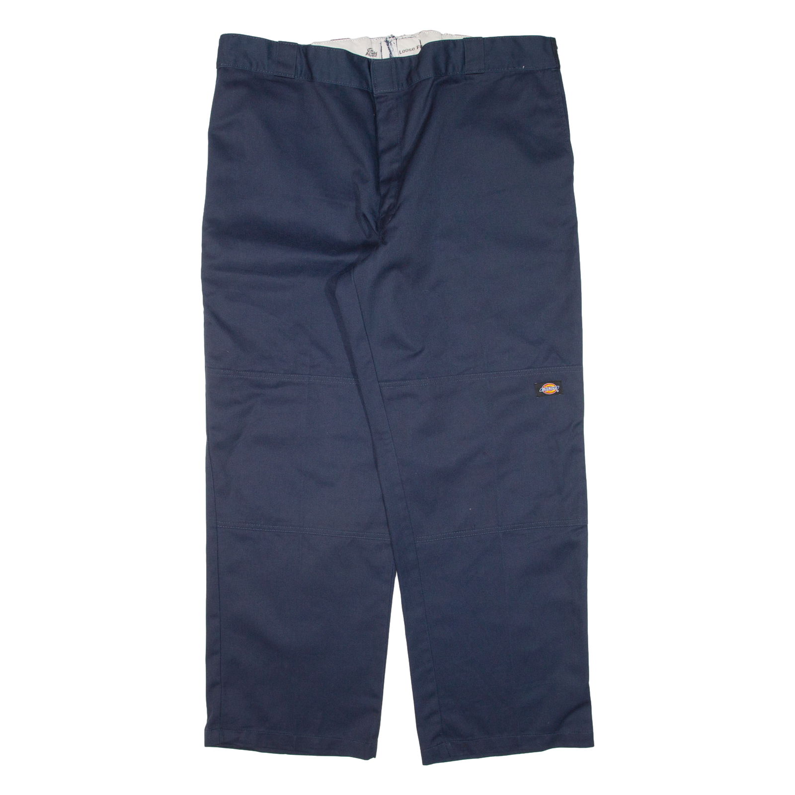 DICKIES Double-knee Workwear Mens Trousers Blue Loose Straight W42 L30 Refurbished - N/A refurbished available on Cerqular