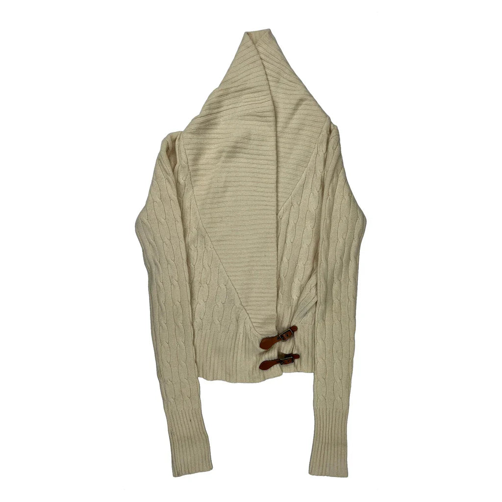 Ralph Lauren Jumper - Medium Cream Wool Blend Refurbished - Thrifted (note: this is a term often used to describe second- refurbished available on Cerqular