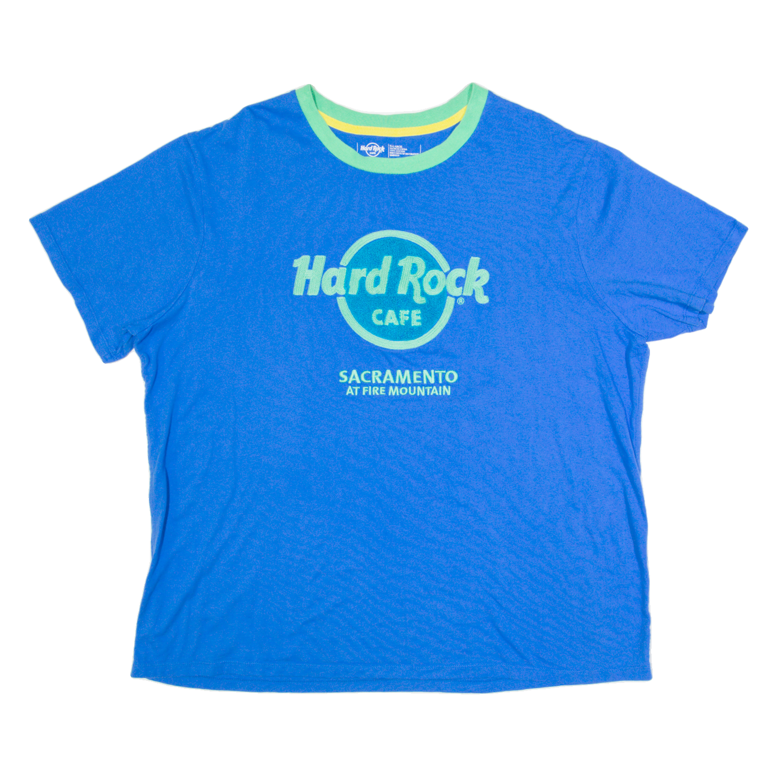 HARD ROCK CAFE Sacramento Mens T-Shirt Blue USA XL Refurbished - N/A refurbished available on Cerqular