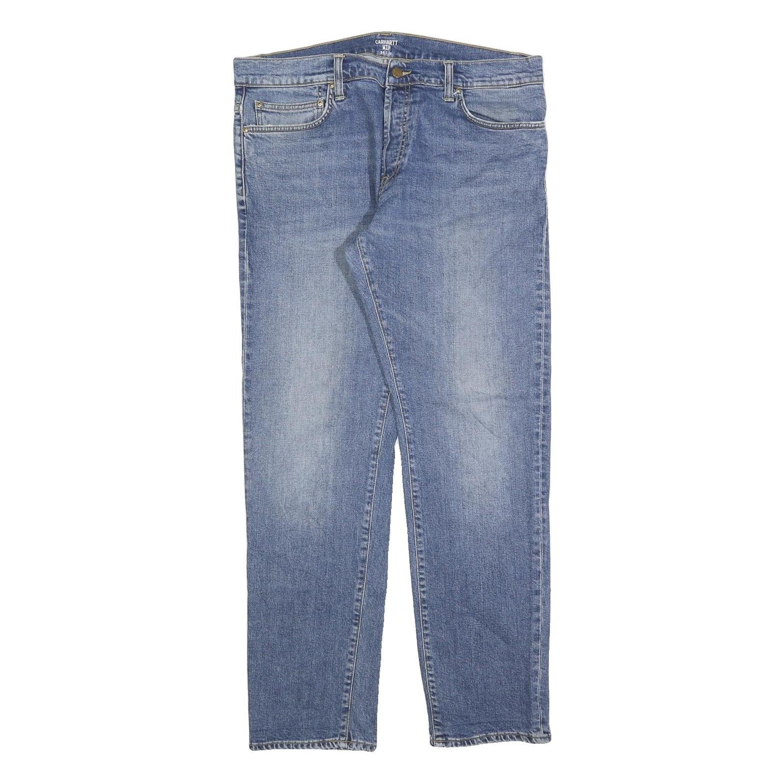 CARHARTT Mens Jeans Blue Regular Straight Denim Medium W37 L32 Classic Workwear Refurbished - N/A refurbished available on Cerqular