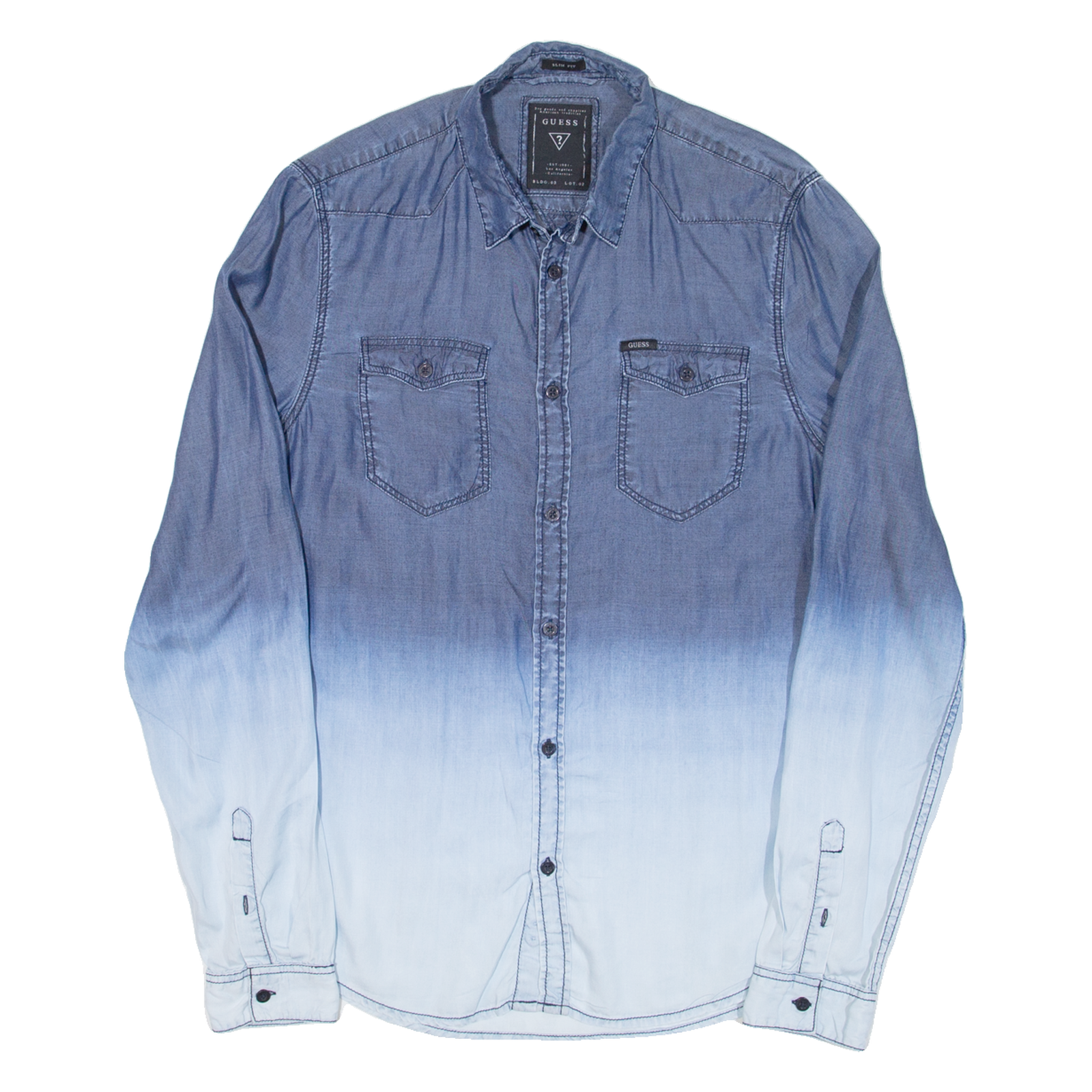 Buy GUESS Mens Plain Shirt Blue Long Sleeve S Refurbished - $28.59 GUESS Mens Plain Shirt Blue Long Sleeve S Refurbished - N/A refurbished available on Cerqular