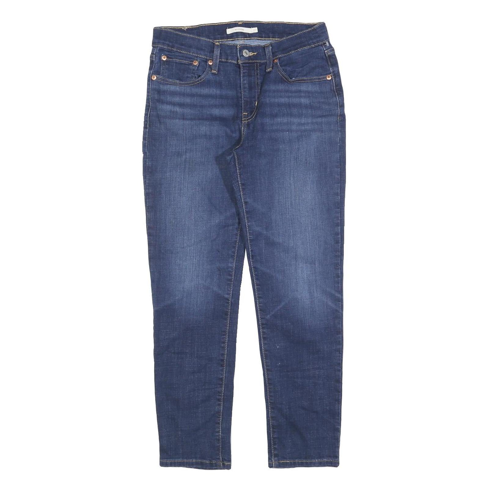LEVI'S Womens Jeans Blue Slim Skinny Denim W27 L27 Zip Cotton Blend Stretch Refurbished - N/A refurbished available on Cerqular