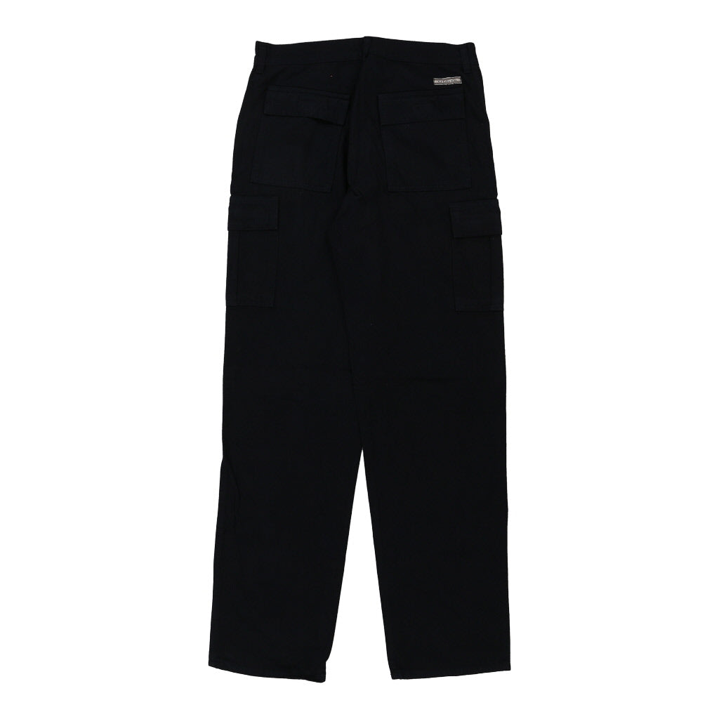Unbranded Cargo Trousers - 30W 34L Black Cotton Refurbished - Thrifted (note: this is a term often used to describe second- refurbished available on Cerqular