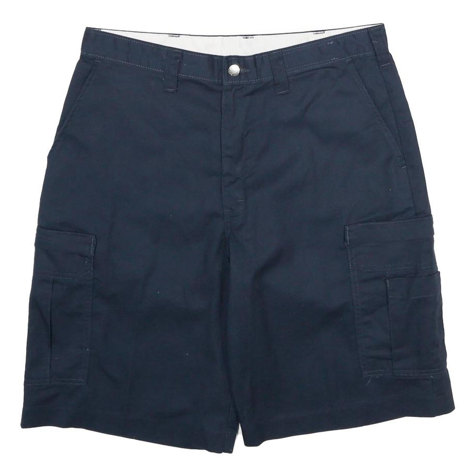 DICKIES Mens Navy Blue Cargo Shorts L W34 Workwear Polyester Blend Refurbished - N/A refurbished available on Cerqular