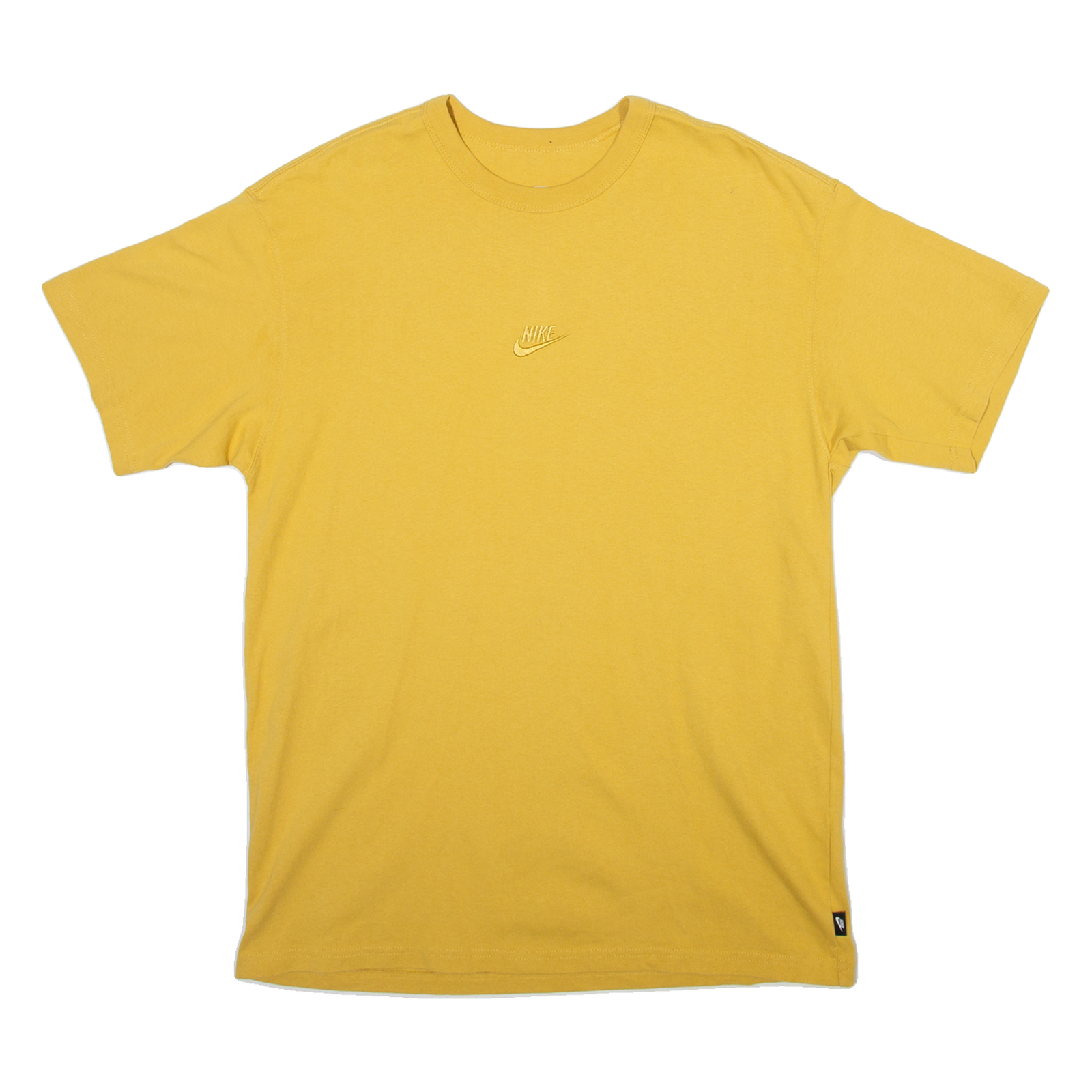 NIKE Loose Fit Mens T-Shirt Yellow M Refurbished - N/A refurbished available on Cerqular