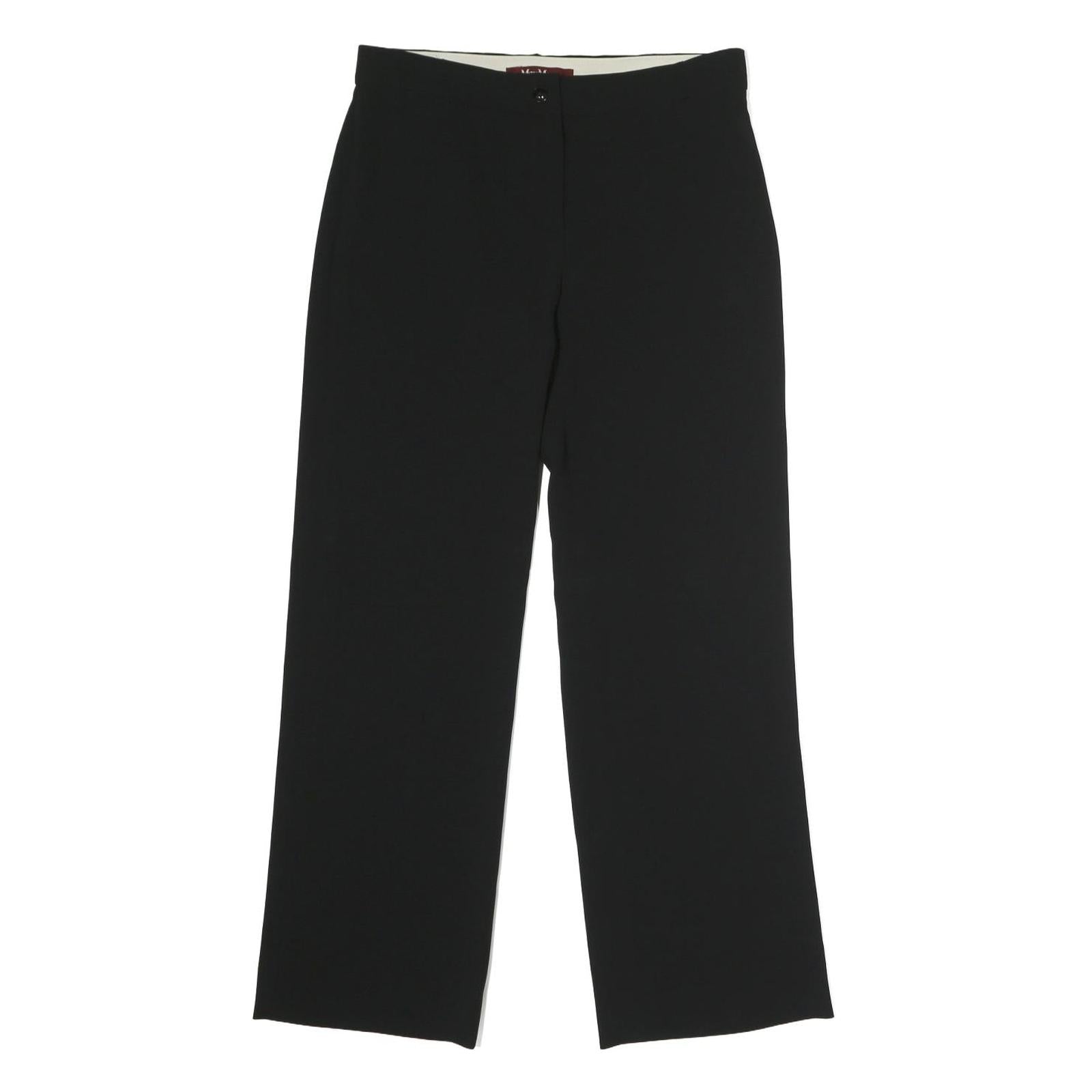 Buy MAX MARA STUDIO Womens Cotton Blend Black Regular Straight Trousers W30 L30 Refurbished - $49.39 MAX MARA STUDIO Womens Cotton Blend Black Regular Straight Trousers W30 L30 Refurbished - N/A refurbished available on Cerqular