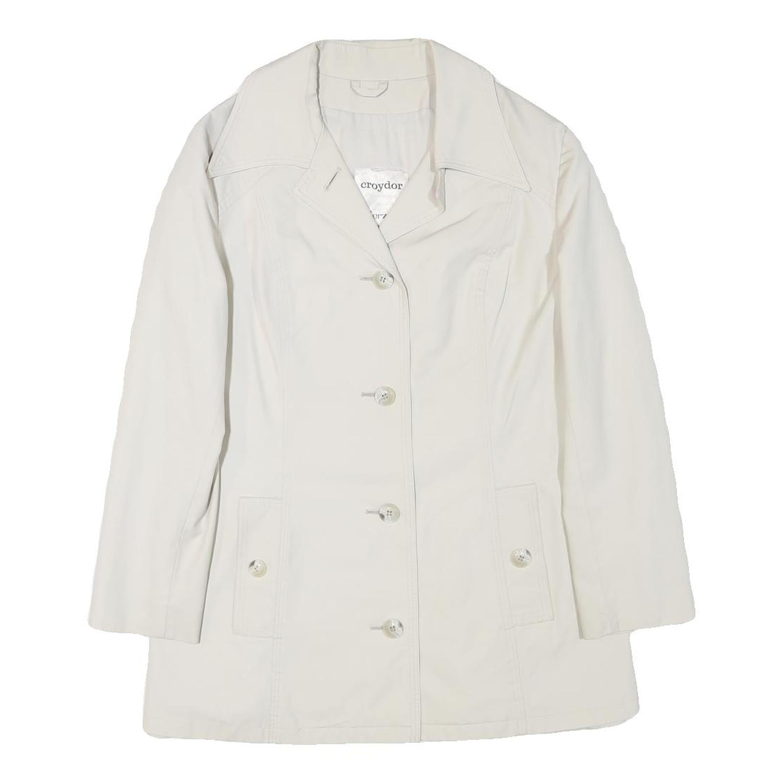 Buy CROYDOR Womens White Jacket S Cotton Blend Button Casual Classic Tailored Refurbished - $37.69 CROYDOR Womens White Jacket S Cotton Blend Button Casual Classic Tailored Refurbished - N/A refurbished available on Cerqular