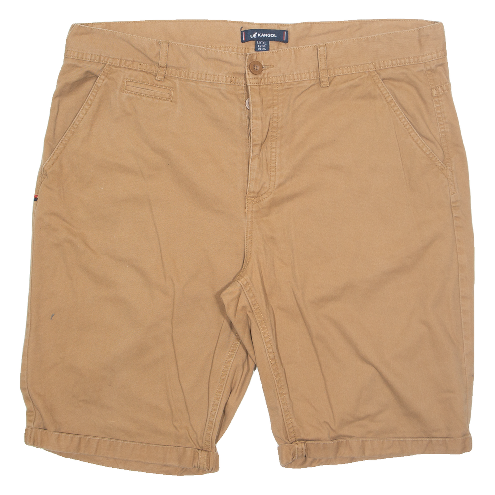 KANGOL Mens Chino Shorts Brown XL W39 Refurbished - N/A refurbished available on Cerqular