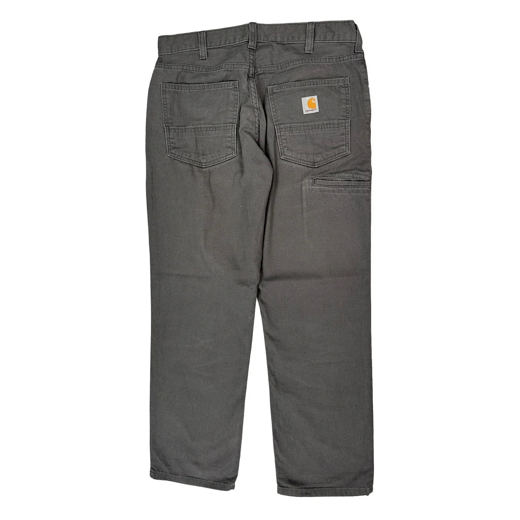 Carhartt Cargo Trousers - 34W 30L Grey Cotton Refurbished - Thrifted (note: this is a term often used to describe second- refurbished available on Cerqular
