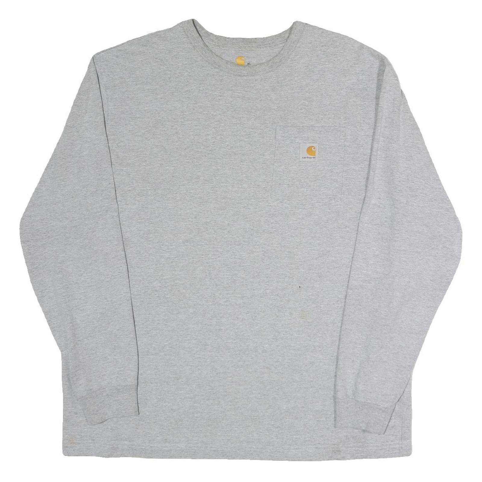 Buy CARHARTT Mens Grey Long Sleeve Crew Neck Cotton Blend T-Shirt XL Workwear Casual Refurbished - $37.69 CARHARTT Mens Grey Long Sleeve Crew Neck Cotton Blend T-Shirt XL Workwear Casual Refurbished - N/A refurbished available on Cerqular