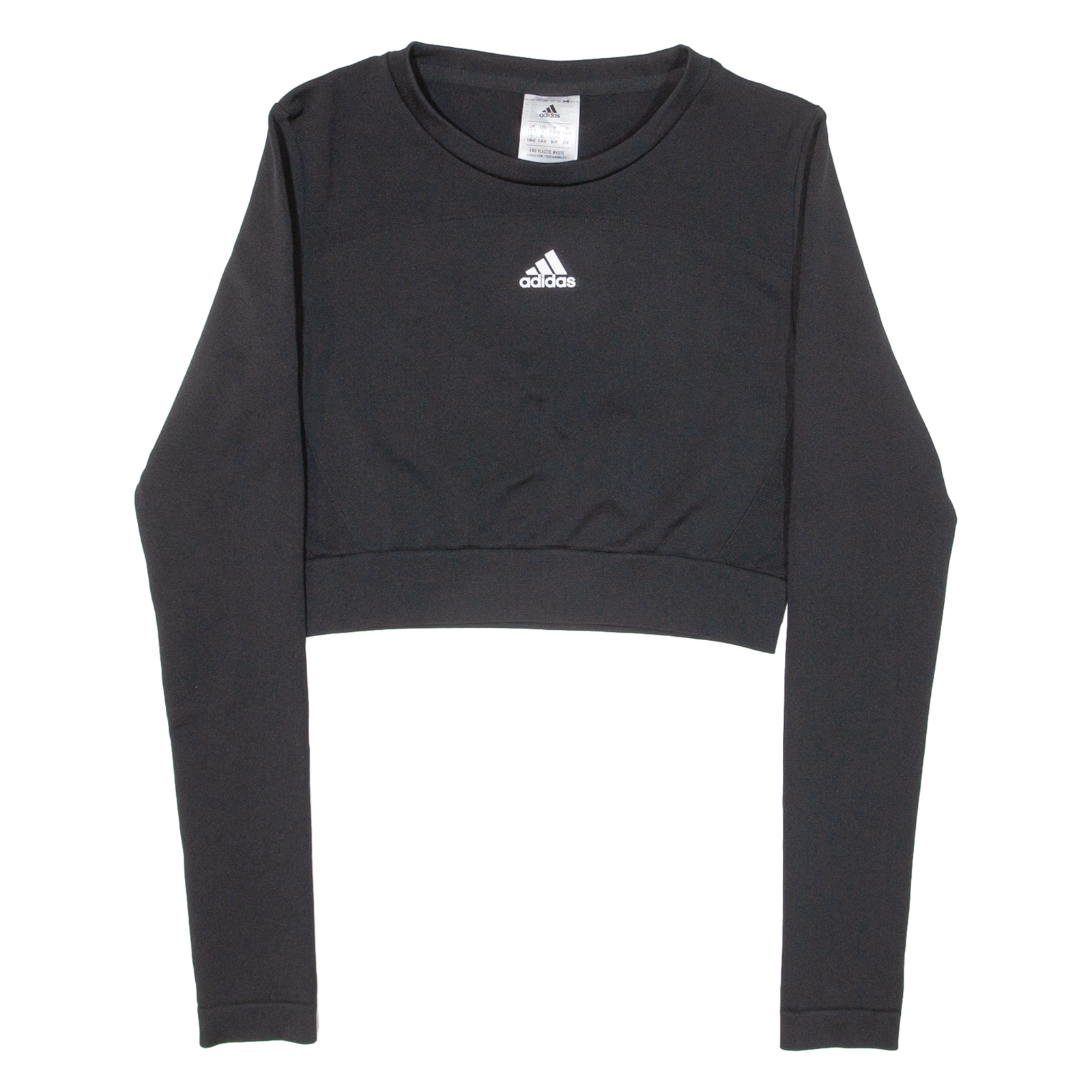 Buy ADIDAS Cropped Womens Sweatshirt Black S Refurbished - $17.15 ADIDAS Cropped Womens Sweatshirt Black S Refurbished - N/A refurbished available on Cerqular