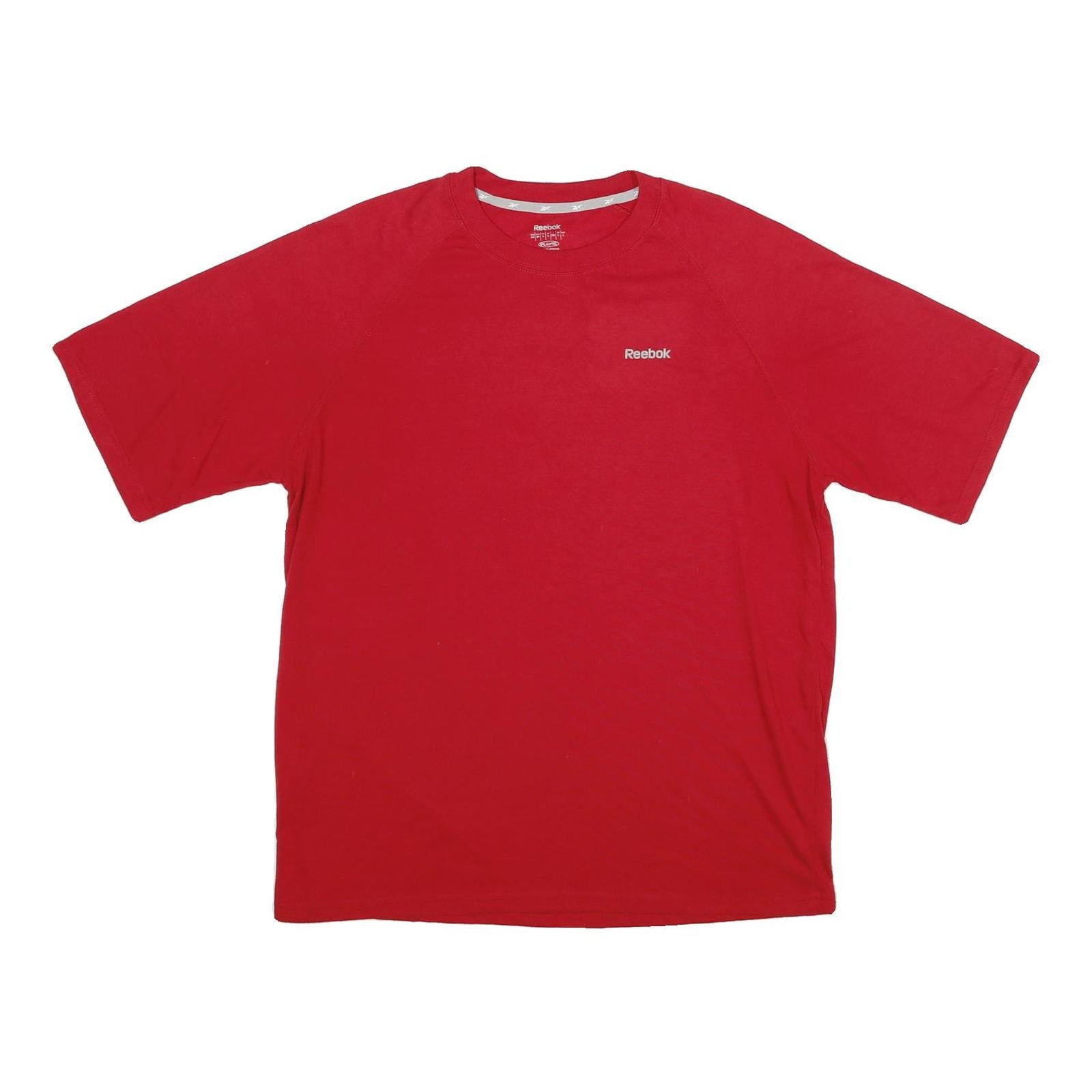 REEBOK Mens Red Graphic T-Shirt L Short Sleeve Crew Neck Sports Casual Refurbished - N/A refurbished available on Cerqular