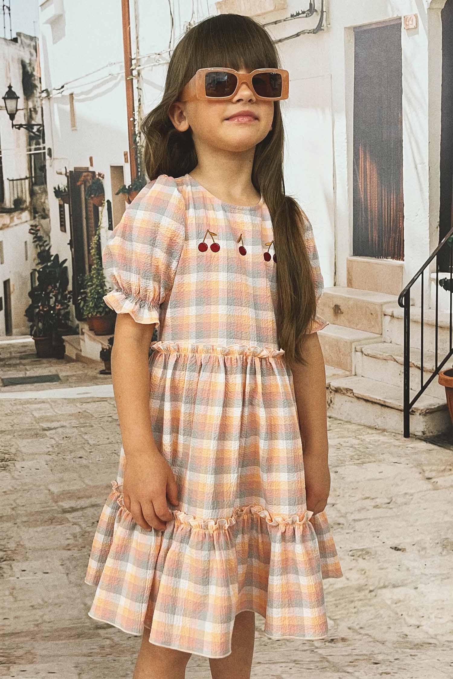 Buy Girl Dress with Puff Sleeves -Cherry | Size: 8-10 years Refurbished - $88.40 Girl Dress with Puff Sleeves -Cherry | Size: 8-10 years Refurbished - N/A (Note: This brand may not be well-known globally refurbished available on Cerqular