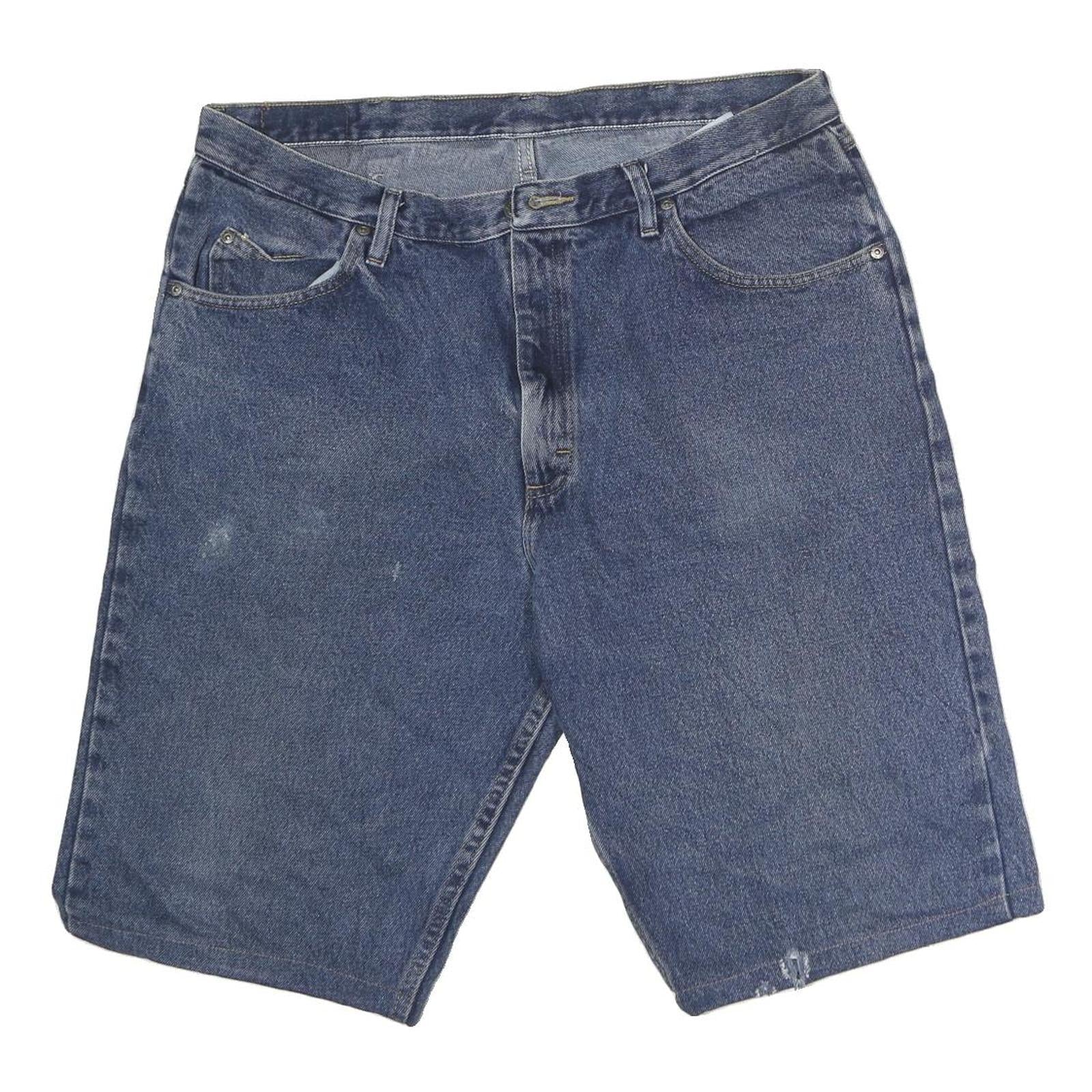 WRANGLER Mens Denim Blue Casual Shorts L W38 Classic Cotton Relaxed Fit Refurbished - N/A refurbished available on Cerqular