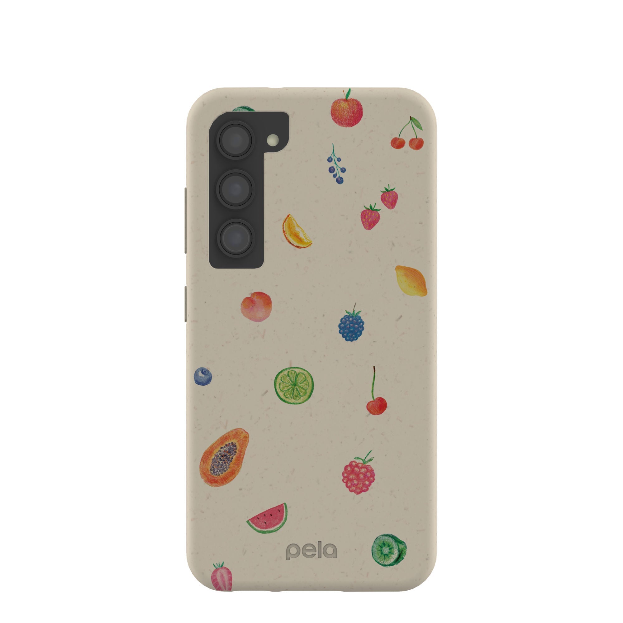 London Fog Lil Fruity Samsung Galaxy S23 Case Refurbished - Pela Case refurbished available on Cerqular
