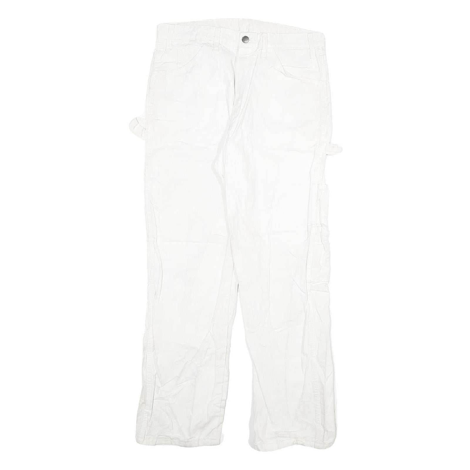 DICKIES Mens White Regular Fit Straight Denim Jeans W38 L30 Workwear Utility Refurbished - N/A refurbished available on Cerqular