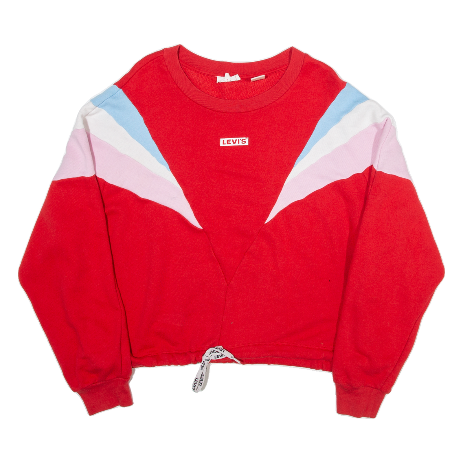 LEVI'S Womens Sweatshirt Red L Refurbished - N/A refurbished available on Cerqular
