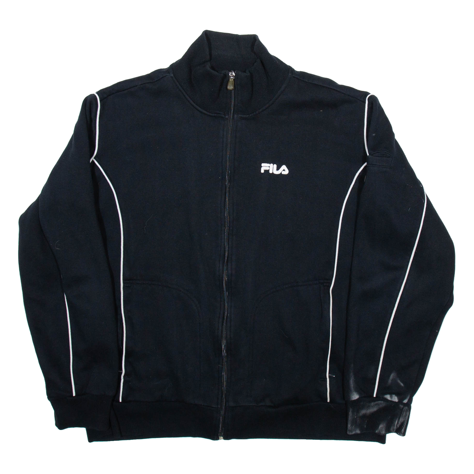 FILA Mens Quilted Jacket Black XL Refurbished - N/A refurbished available on Cerqular