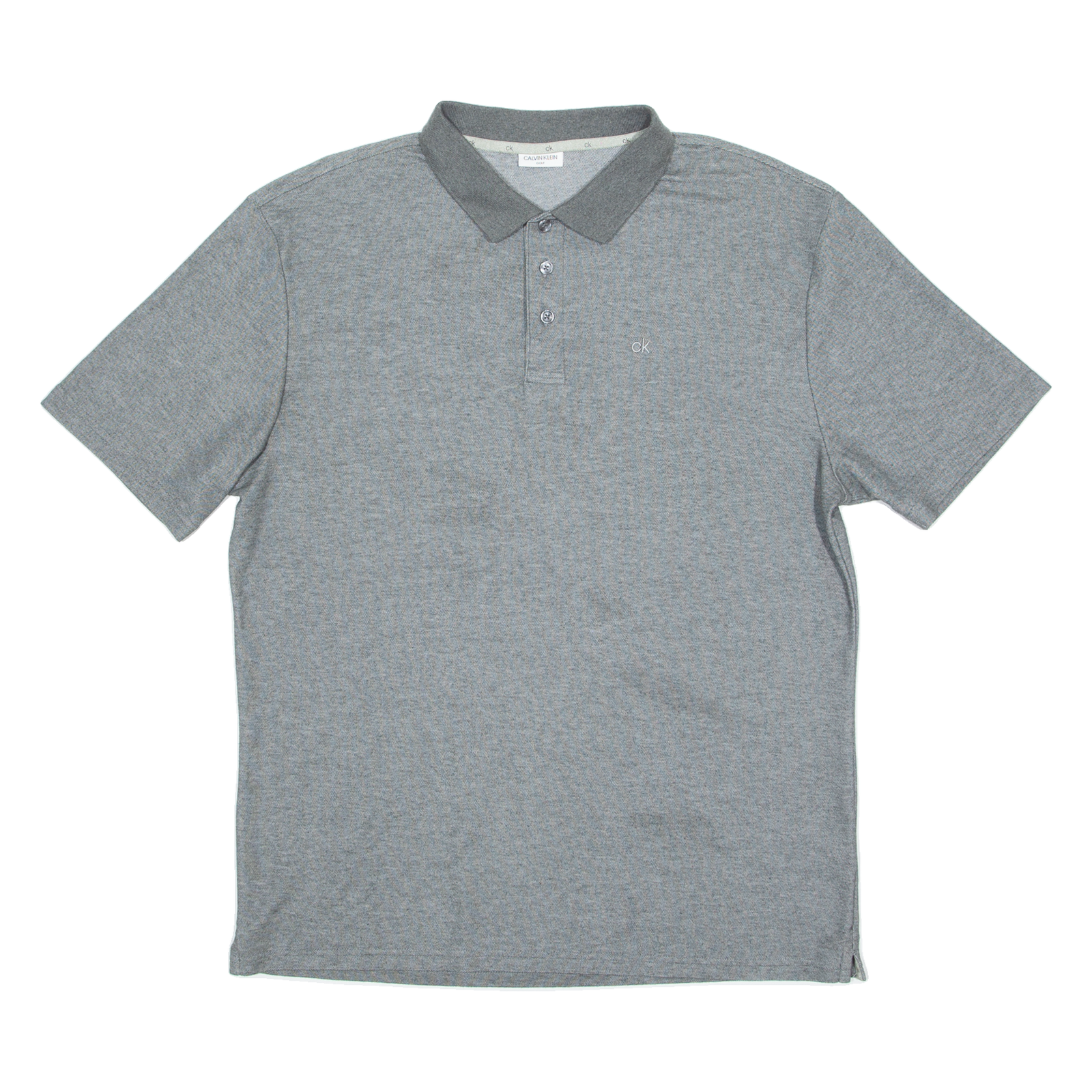 CALVIN KLEIN Golf Mens Polo Shirt Grey XL Refurbished - N/A refurbished available on Cerqular