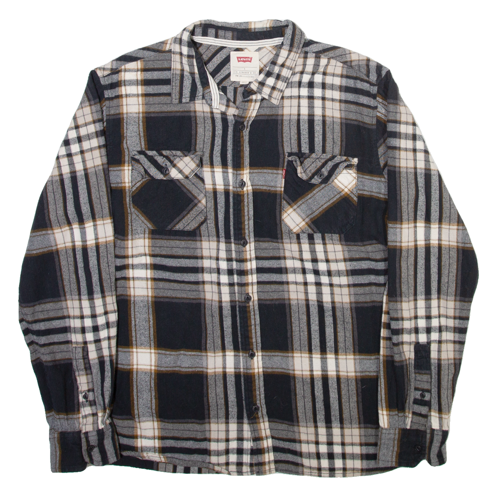 Buy LEVI'S Mens Shirt Grey Plaid Long Sleeve L Refurbished - $31.19 LEVI'S Mens Shirt Grey Plaid Long Sleeve L Refurbished - N/A refurbished available on Cerqular