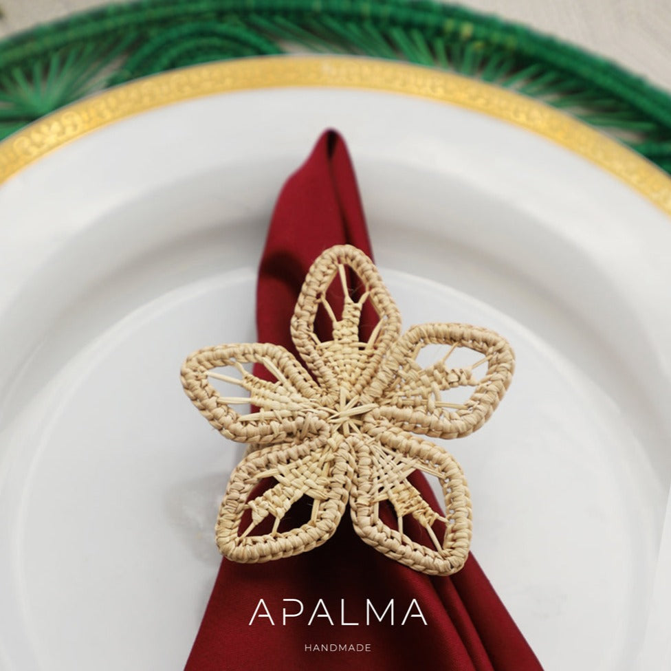 Five-Pointed Star - Napkin Ring - Sold by Set | Packaging: Pack of 4 Refurbished - Apalma Handmade refurbished available on Cerqular