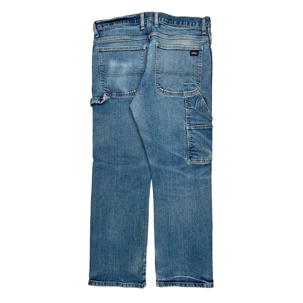 Dickies Carpenter Jeans - 34W 30L Blue Cotton Refurbished - Thrifted (note: this is a term often used to describe second- refurbished available on Cerqular