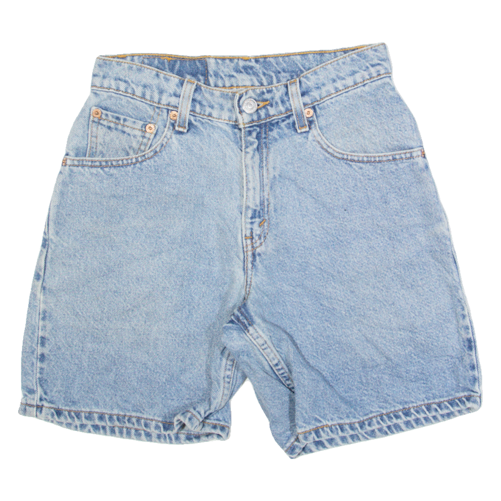 LEVI'S Womens Denim Shorts Blue Relaxed 90s XS W24 Refurbished - N/A refurbished available on Cerqular
