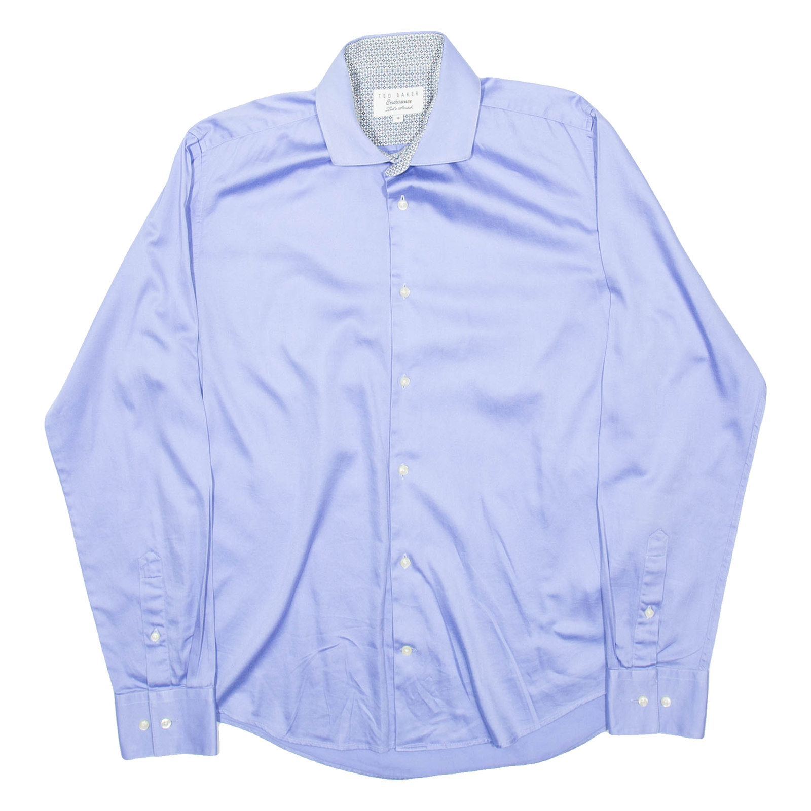 TED BAKER Mens Formal Shirt Blue Long Sleeve M Refurbished - N/A refurbished available on Cerqular