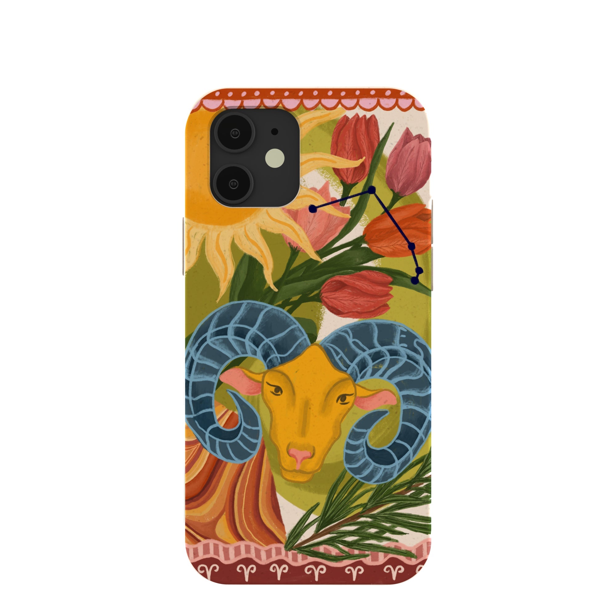 Seashell Aries Ram iPhone 12/ iPhone 12 Pro Case Refurbished - Pela Case refurbished available on Cerqular