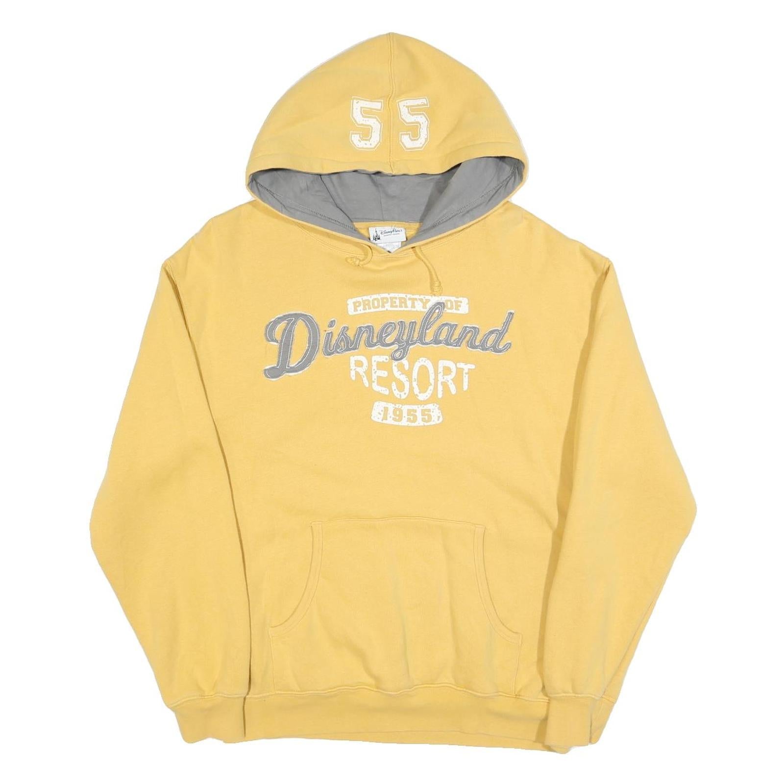 Buy DISNEY Mens Yellow Hooded Pullover S Disneyland Resort 1955 Cotton Blend Refurbished - $38.99 DISNEY Mens Yellow Hooded Pullover S Disneyland Resort 1955 Cotton Blend Refurbished - N/A refurbished available on Cerqular