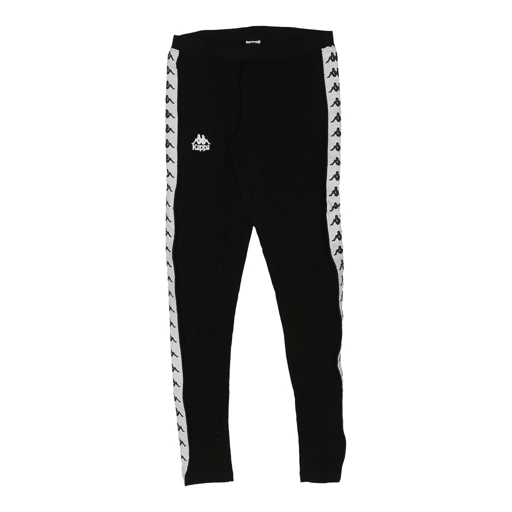 Kappa Leggings - Small Black Polyester Refurbished - Thrifted (note: this is a term often used to describe second- refurbished available on Cerqular