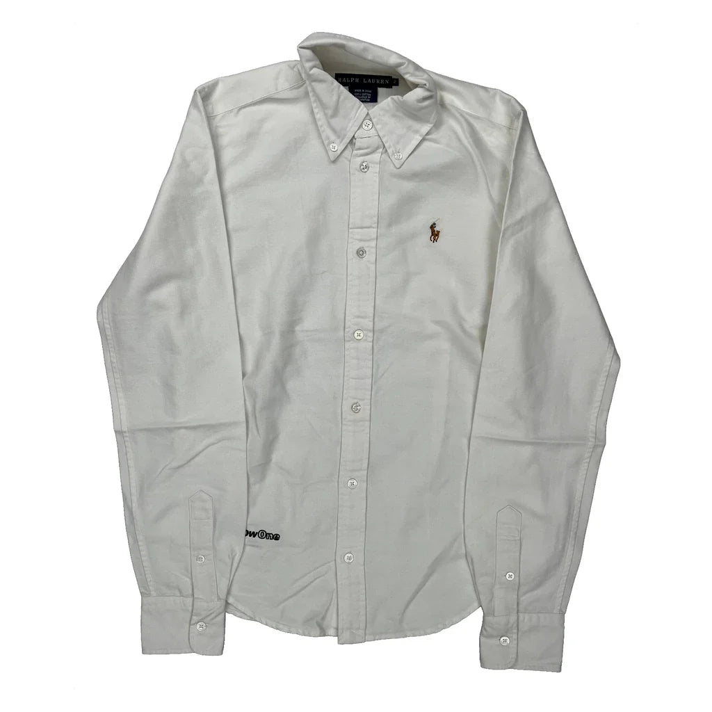 Ralph Lauren Shirt - 2XS White Cotton Refurbished - Thrifted (note: this is a term often used to describe second- refurbished available on Cerqular