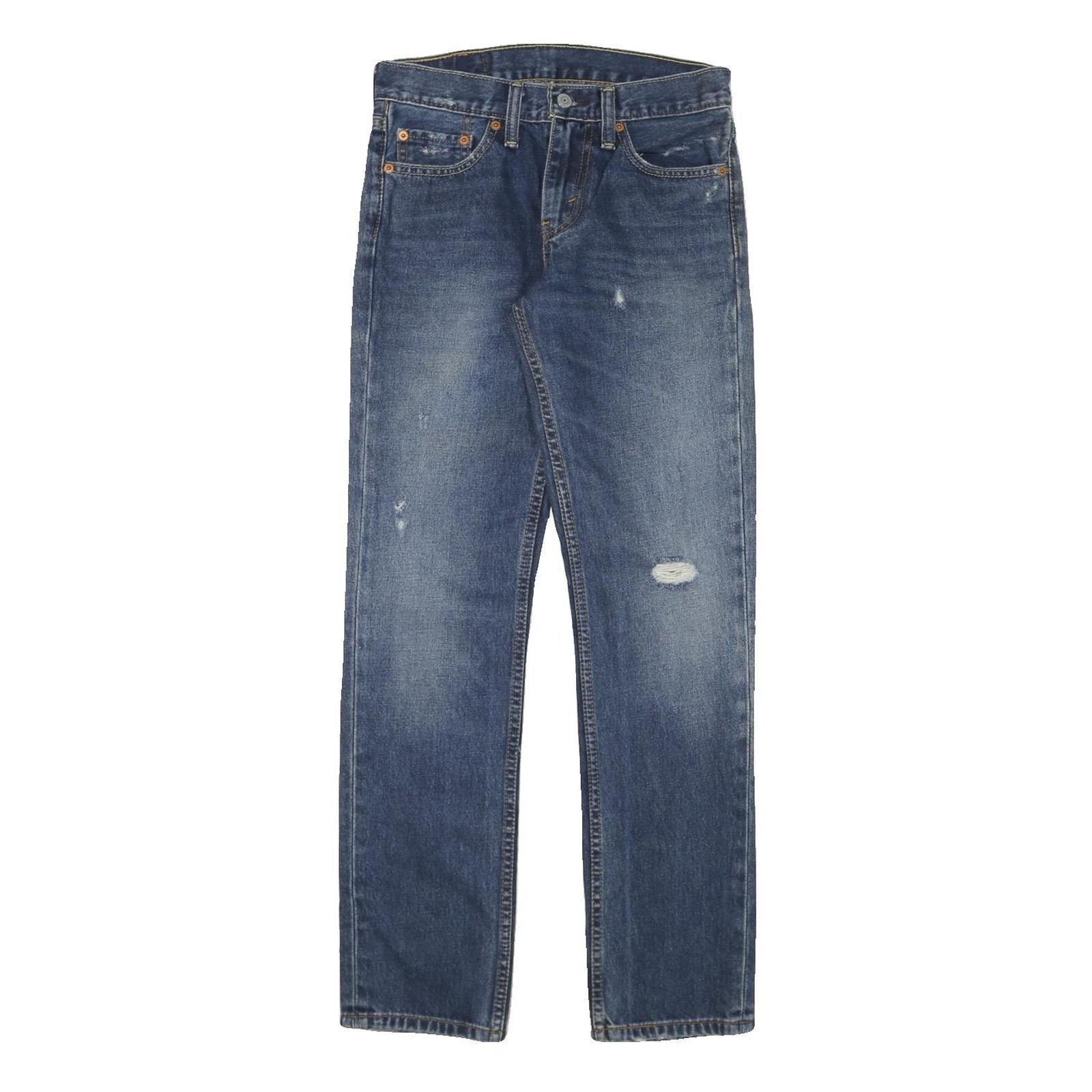 LEVI'S Mens Slim Blue Denim Light Wash Jeans W28 L30 Classic Zip Pockets Refurbished - N/A refurbished available on Cerqular