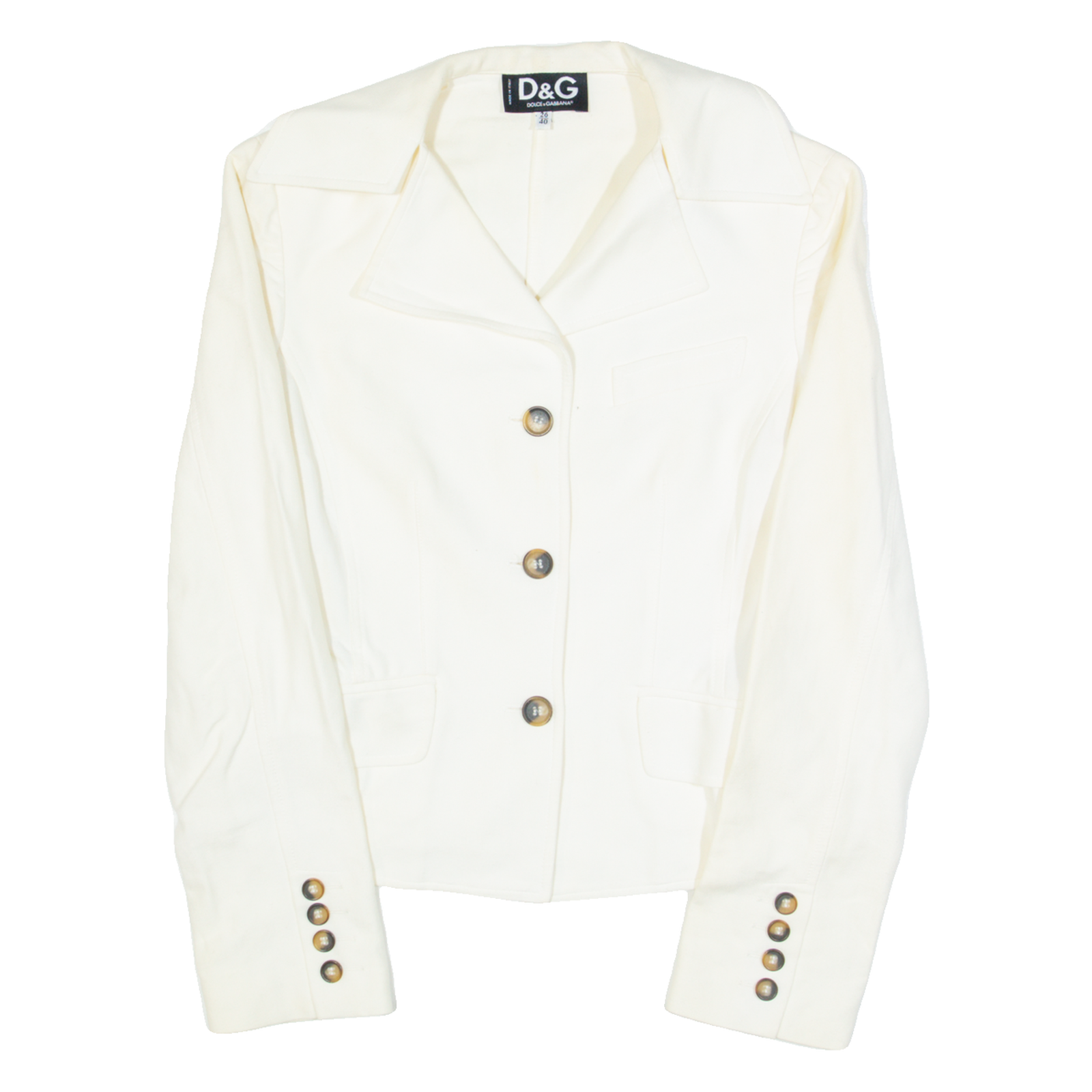 DOLCE & GABBANA Womens Blazer Jacket White S Refurbished - N/A refurbished available on Cerqular