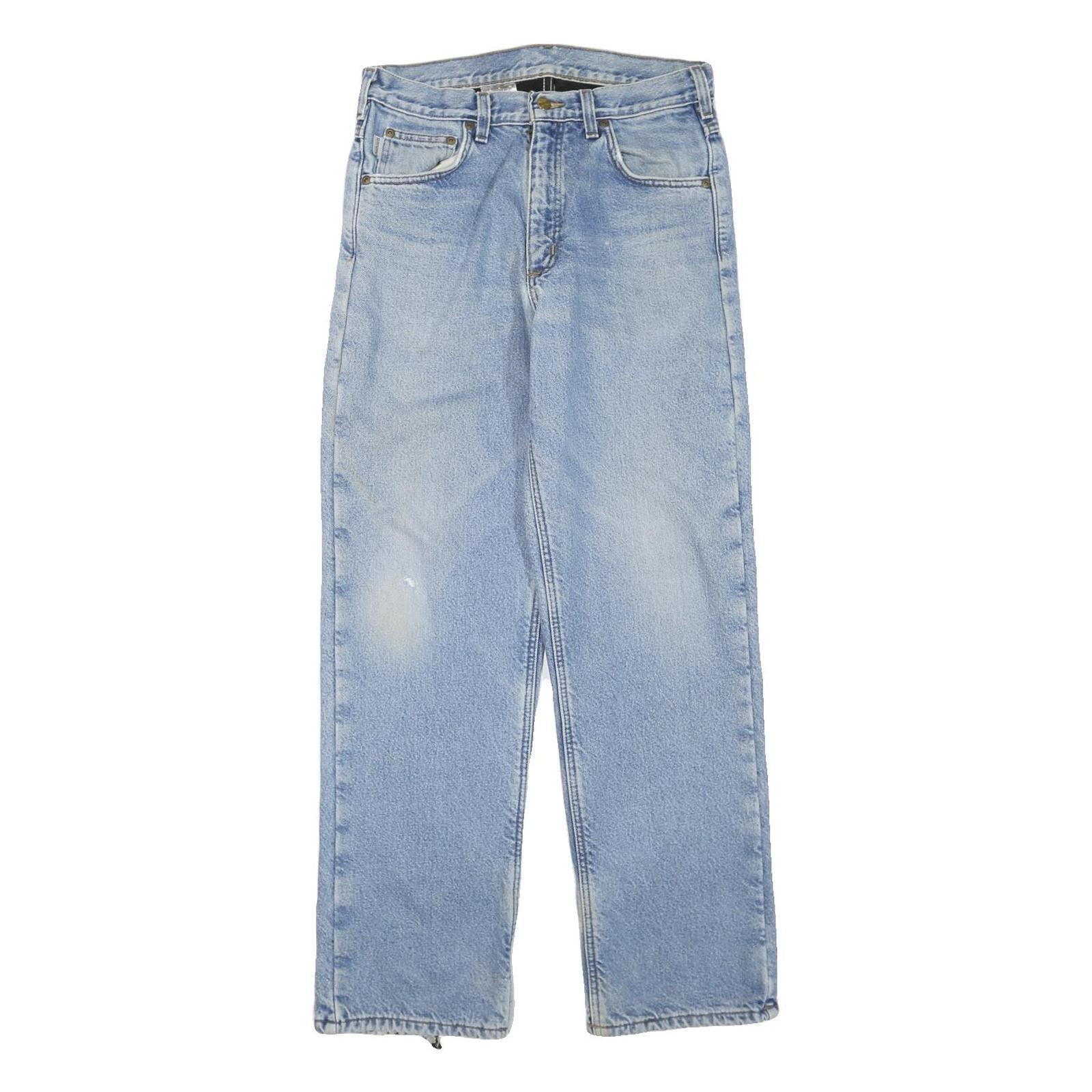 DICKIES Mens Regular Fit Denim Jeans Light Blue Cotton Blend Zip W30 L32 Casual Refurbished - N/A refurbished available on Cerqular