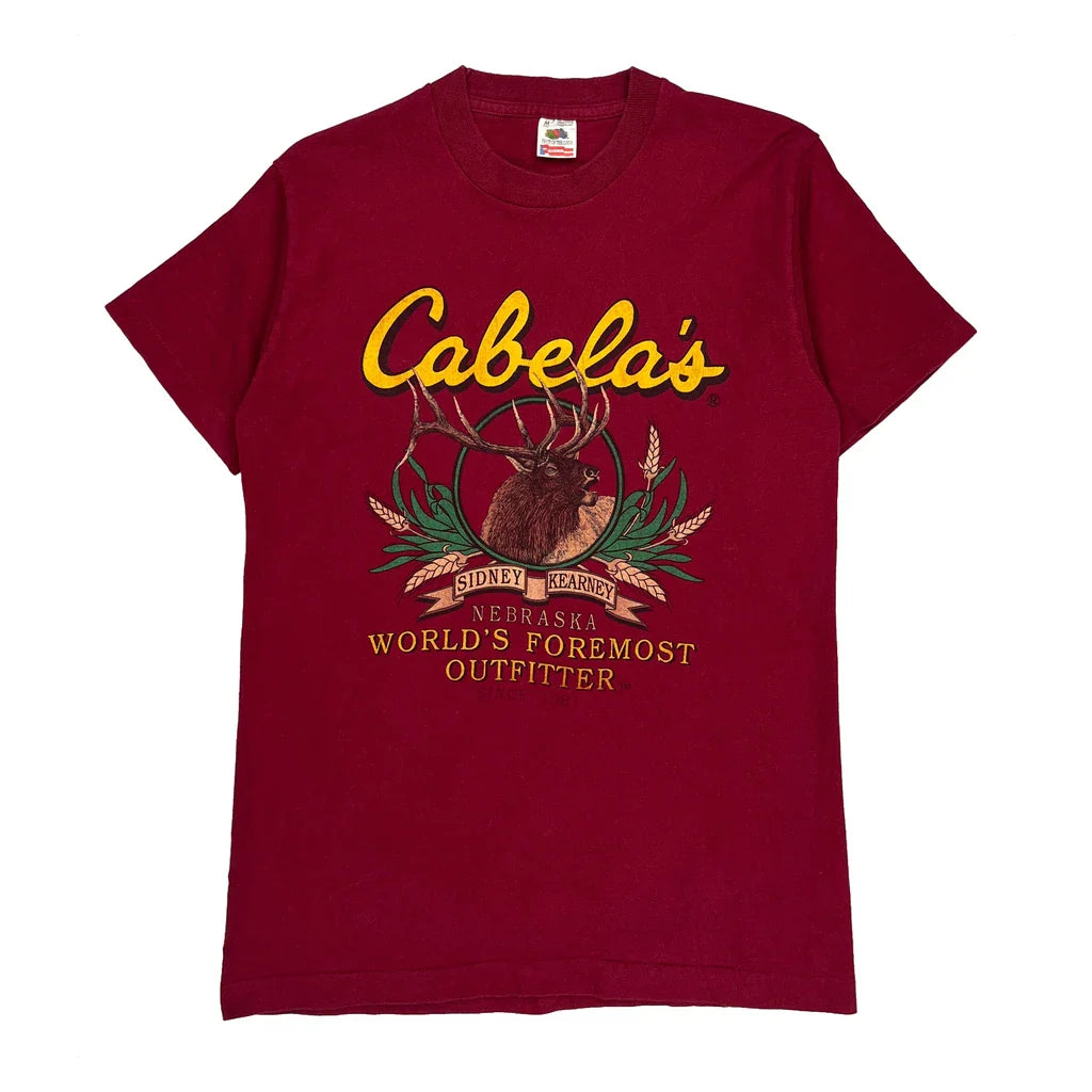 Buy Cabelas Fruit Of The Loom Single Stitch T-Shirt - Medium Red Cotton Refurbished - $26.79 Cabelas Fruit Of The Loom Single Stitch T-Shirt - Medium Red Cotton Refurbished - Thrifted (note: this is a term often used to describe second- refurbished available on Cerqular