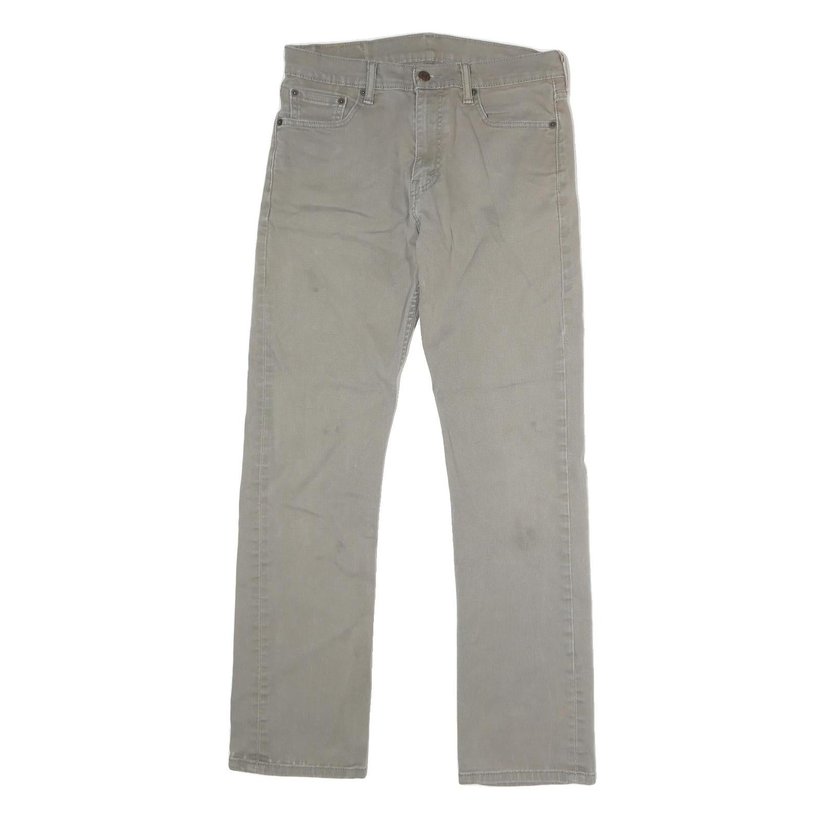 LEVI'S Mens Jeans Beige Regular Straight Denim Medium W30 L30 Classic Zip Refurbished - N/A refurbished available on Cerqular