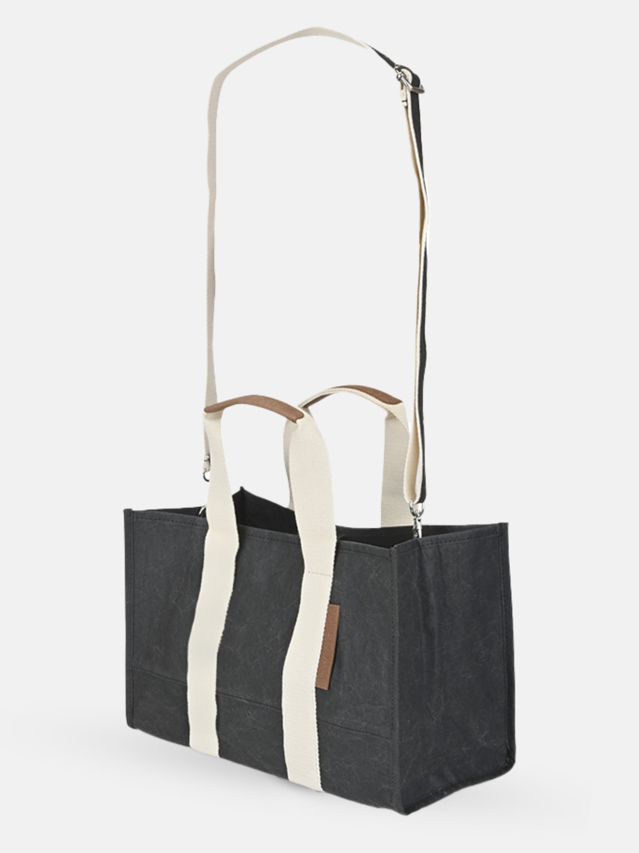 Boxy Tote Mini With Detachable Crossbody Strap | Color: Ebony Refurbished - N/A refurbished available on Cerqular