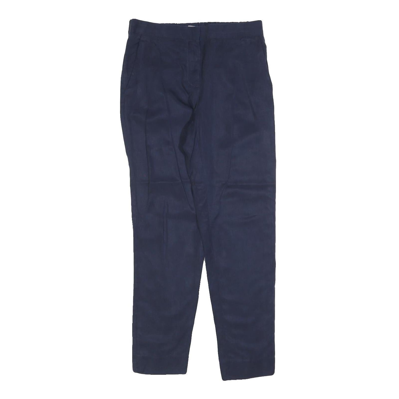 GAP Womens Navy Slim Fit Trousers W26 L28 Polyester Blend Zip Plain Refurbished - N/A refurbished available on Cerqular