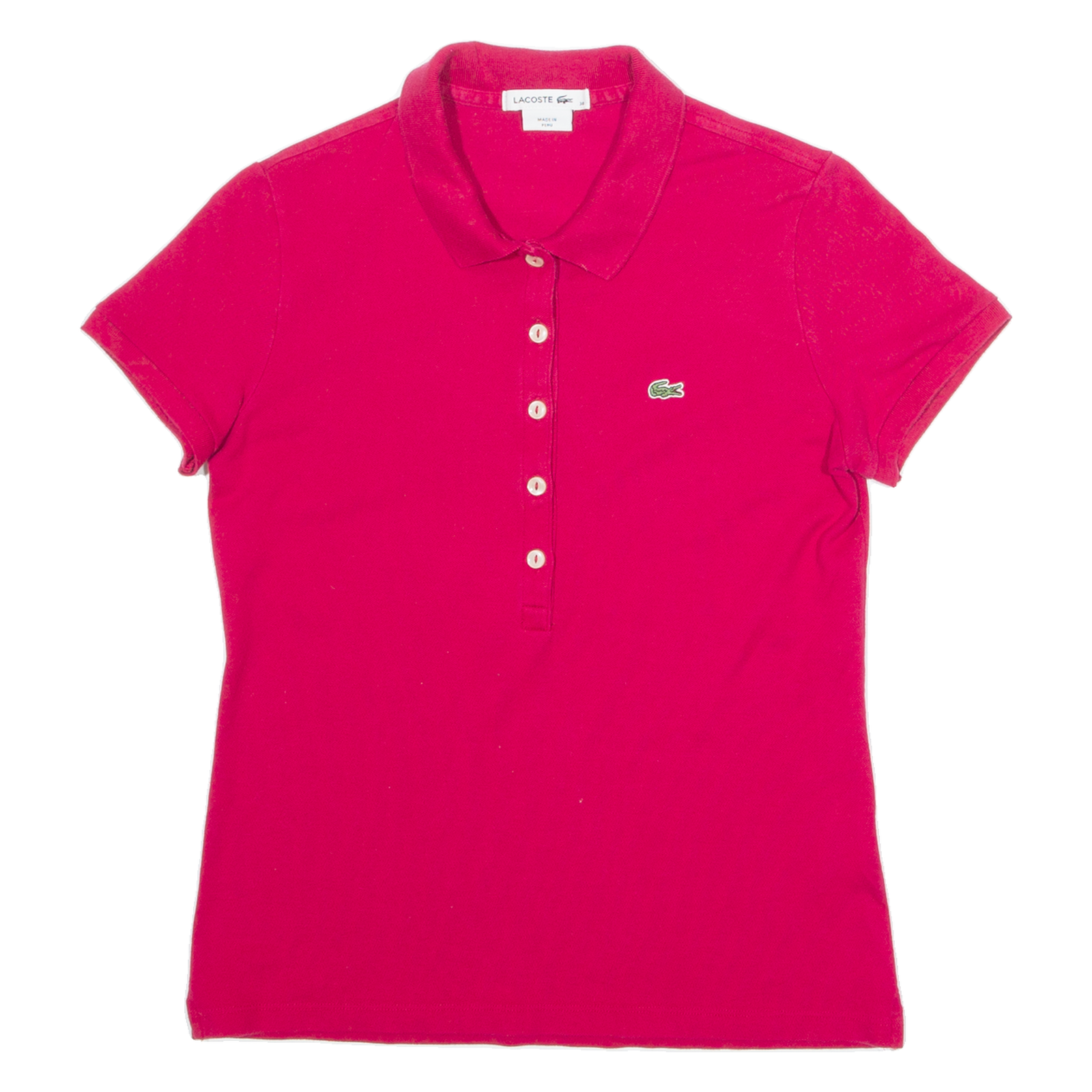 LACOSTE Womens Polo Shirt Pink XS Refurbished - N/A refurbished available on Cerqular